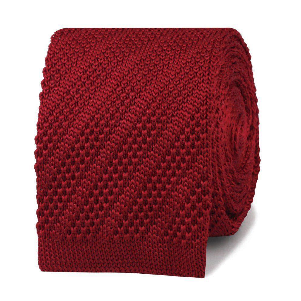 89._Artie_Bucco_Carmine_Maroon_Knitted_Tie-897881