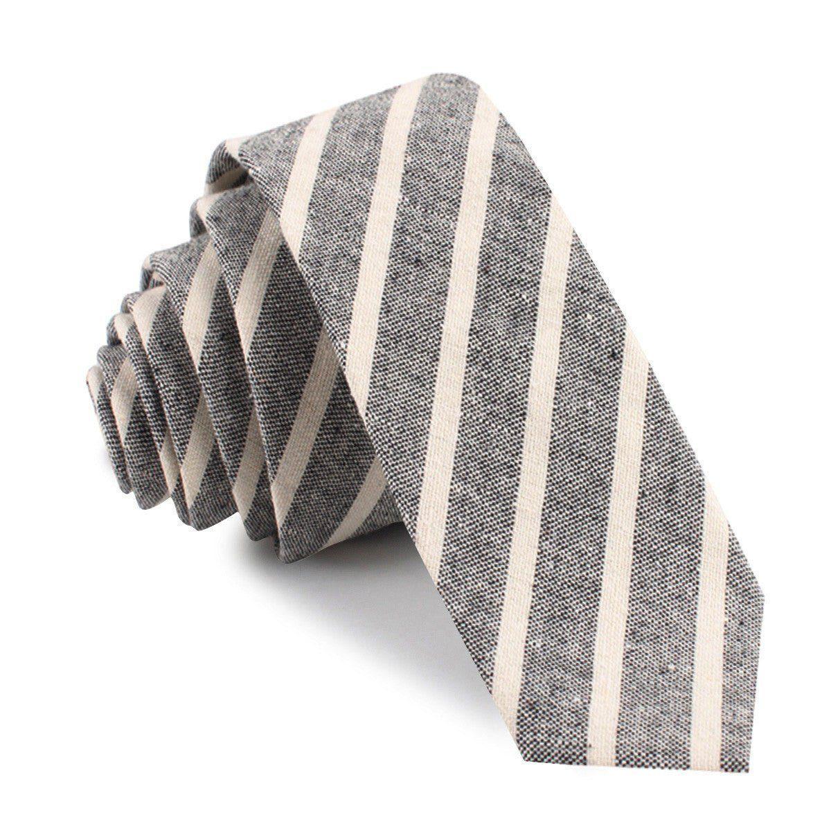 Adana_Black_Chalk_Stripe_Linen_Skinny_Tie-403366