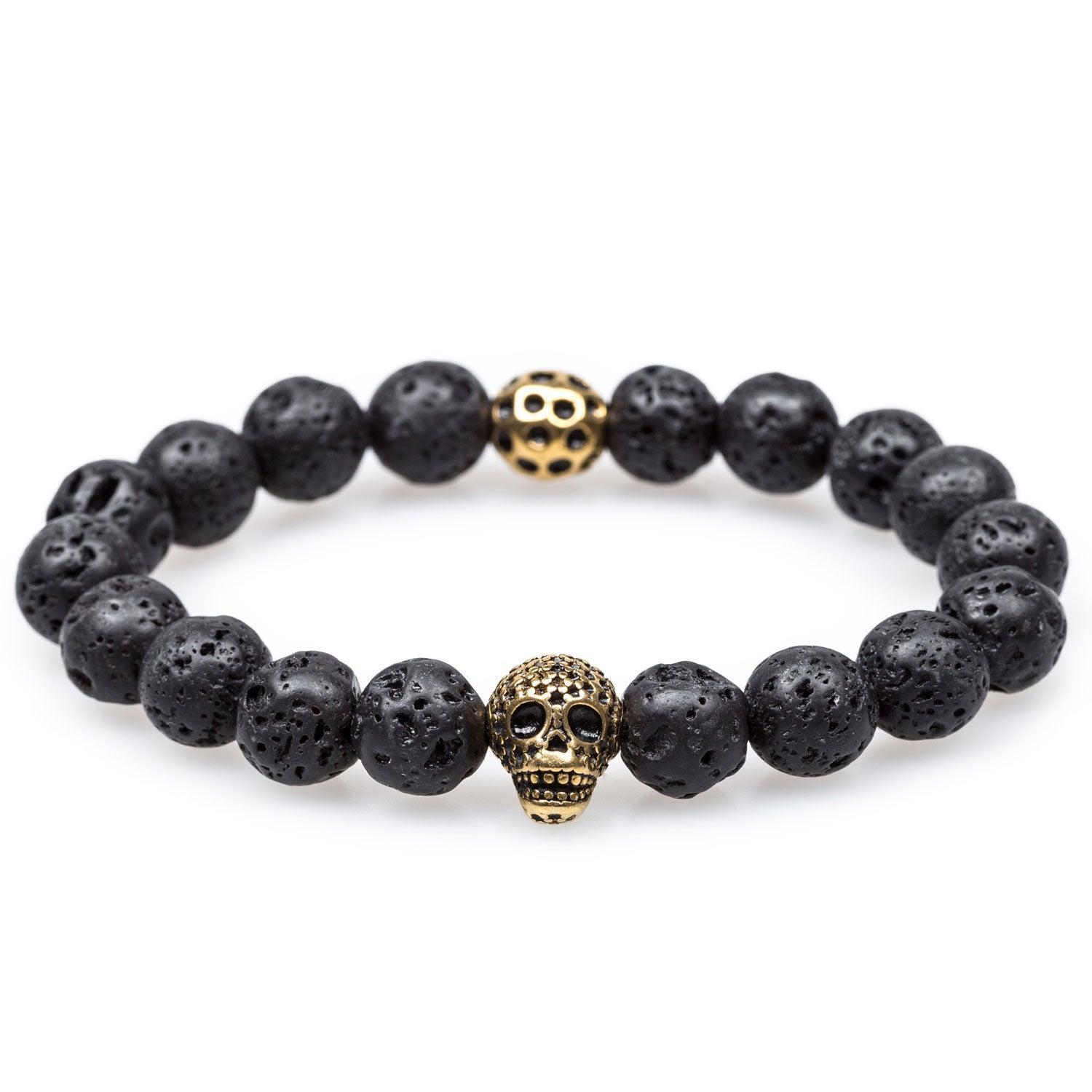 Akator_Volcanic_Rock_Gold_Skull_Bracelet