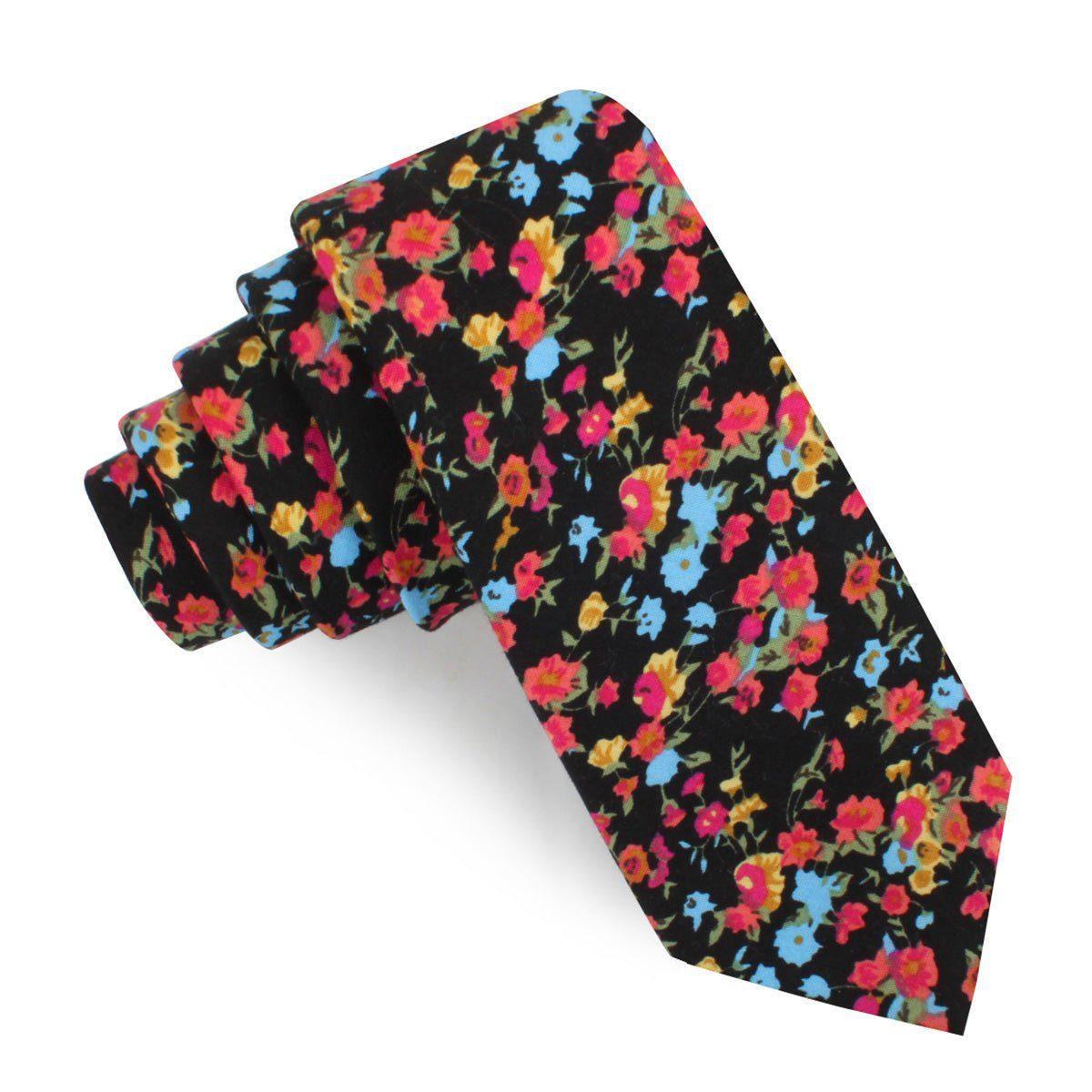 Amaryllis_Black_Liberty_Floral_Skinny_Tie-621637