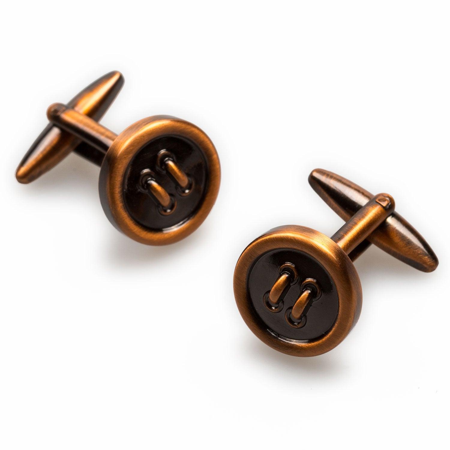 Antique_Copper_Button_Cufflinks