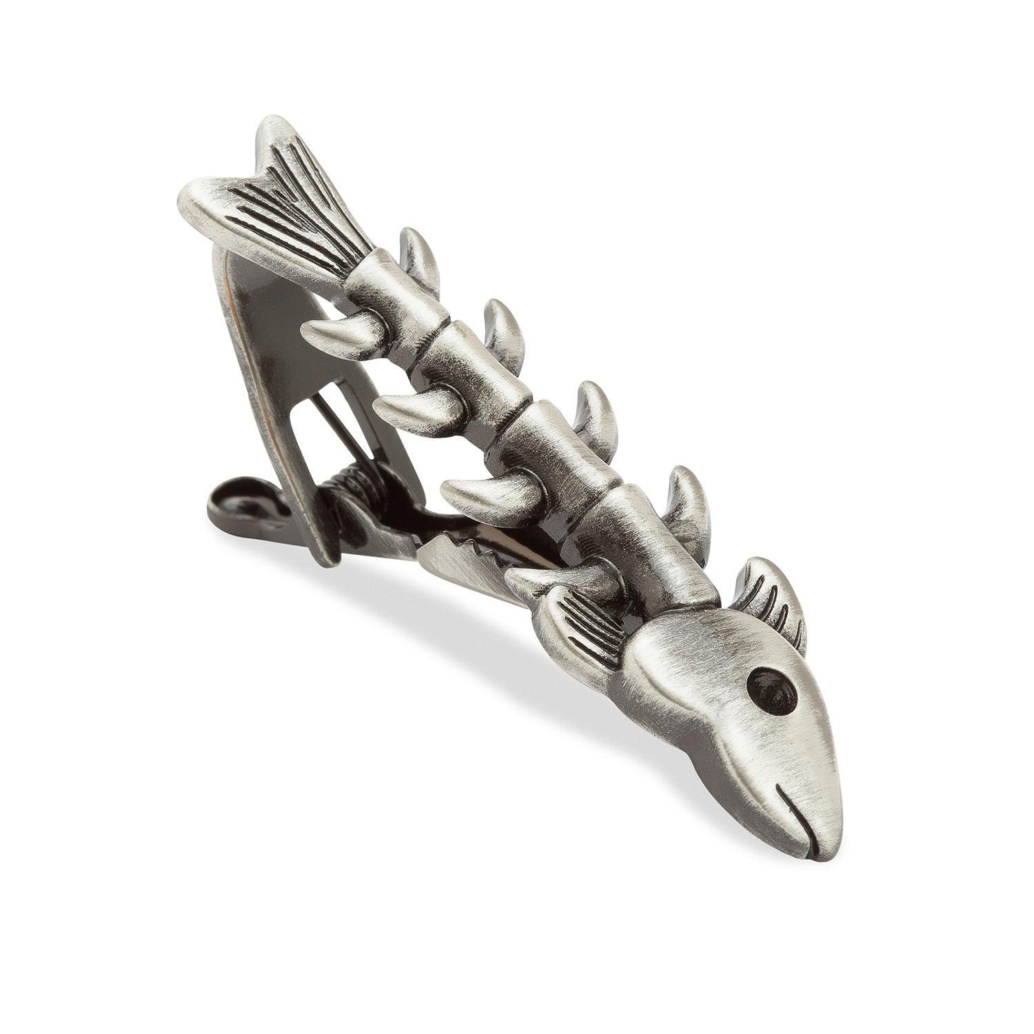 Antique_Silver_Fish_Skeleton_Bones_Tie_Bar