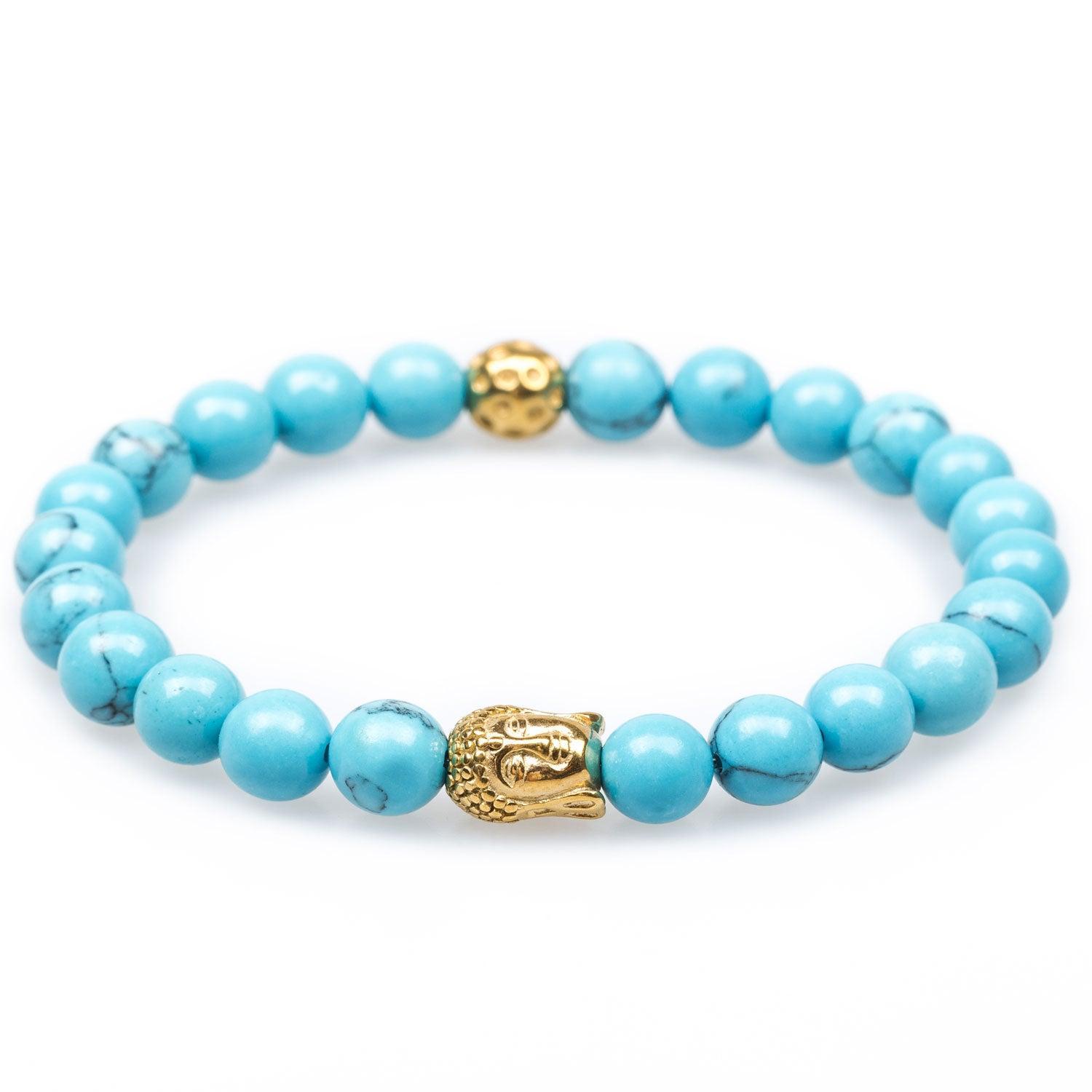 Ashoka_Blue_Turquoise_Gold_Buddha_Bracelet