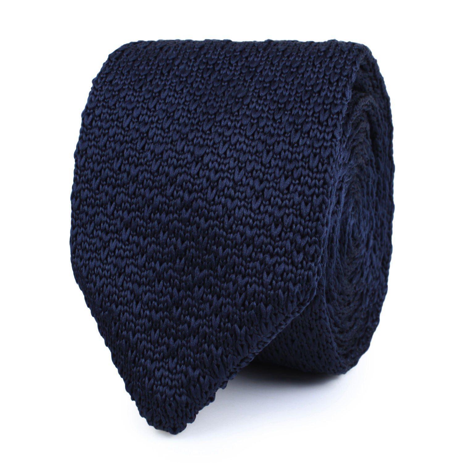 Aurora_Navy_Knitted_Tie