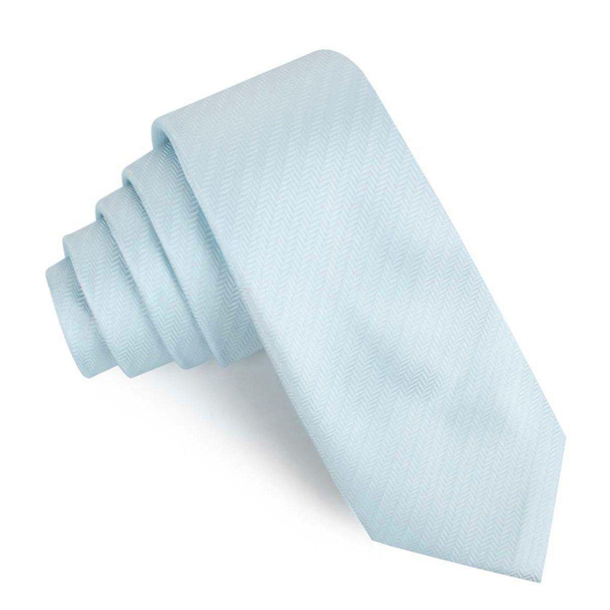 Baby_Blue_Herringbone_Chevron_Skinny_Tie