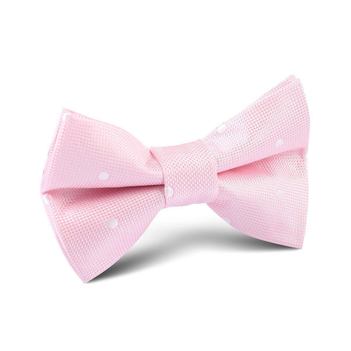 Baby_Pink_with_White_Polka_Dots_Kids_Bow_Tie-733474