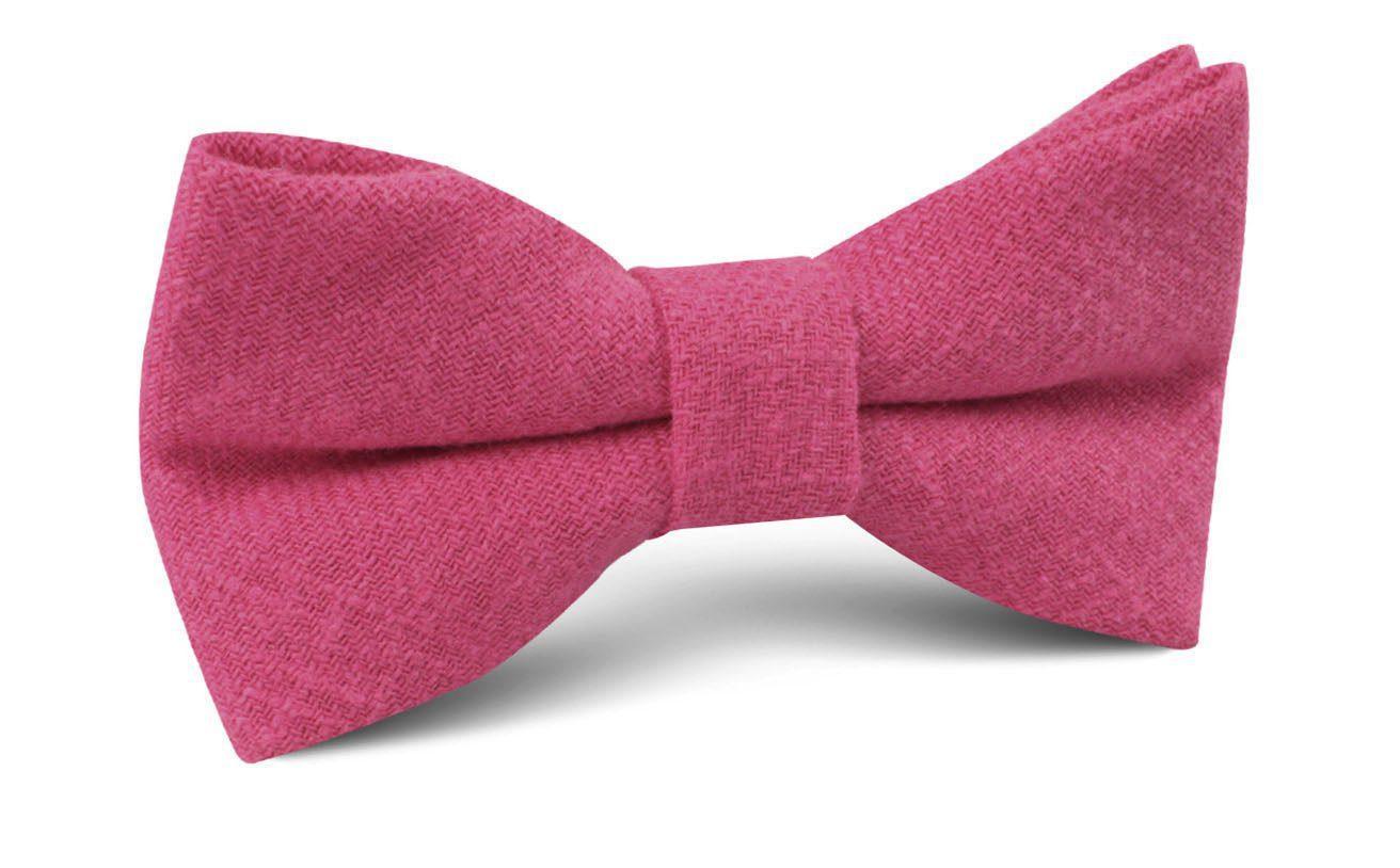 Begonia_Hot_Pink_Linen_Bow_Tie-299648