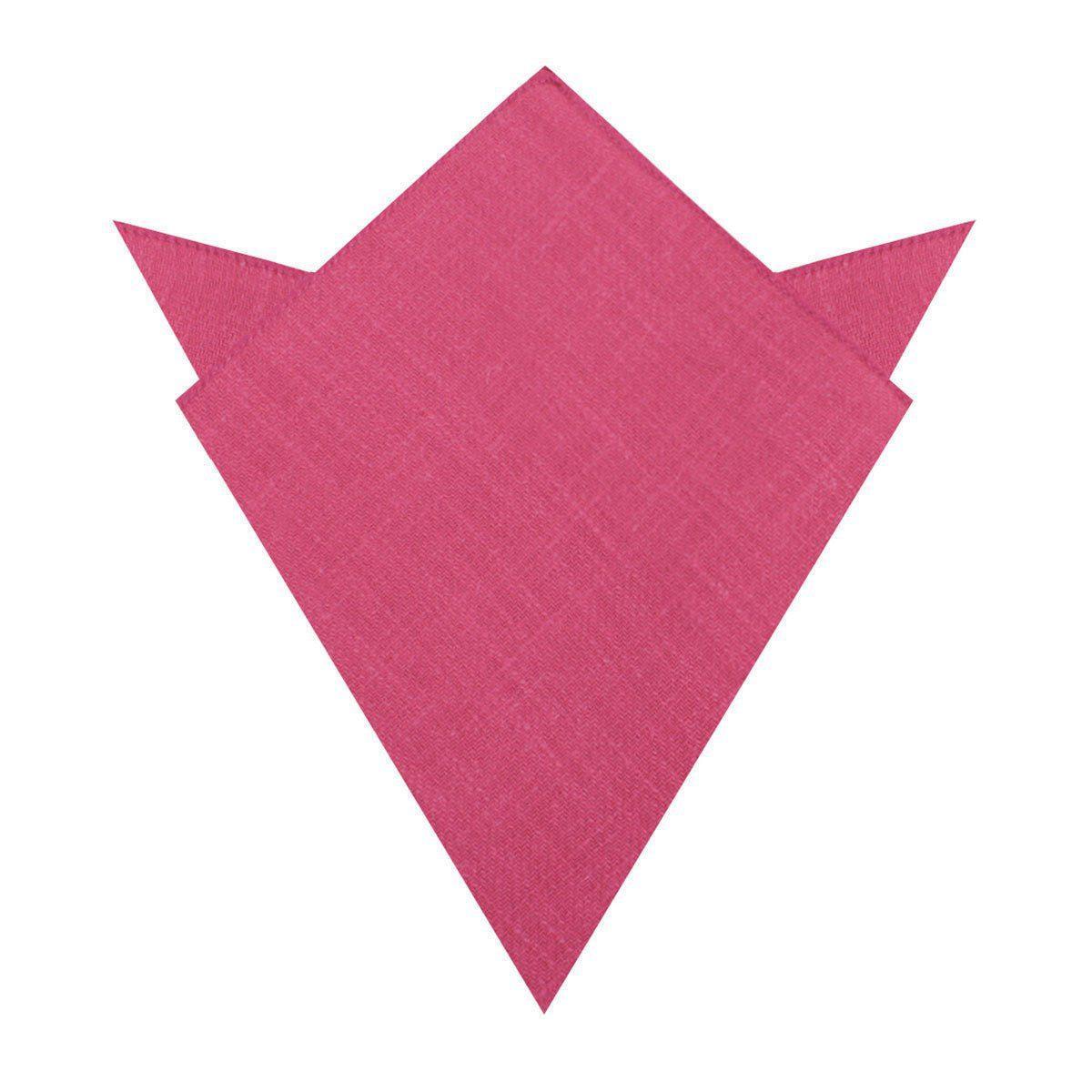 Begonia_Hot_Pink_Linen_Pocket_Square-425912