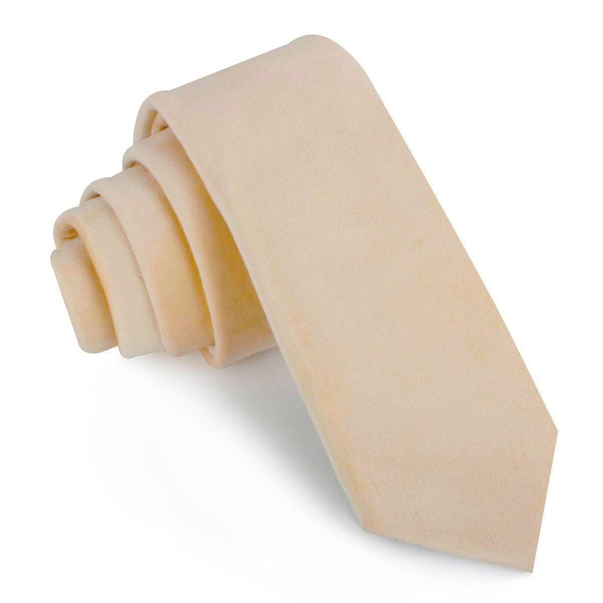 Beige_Velvet_Skinny_Tie2-160029