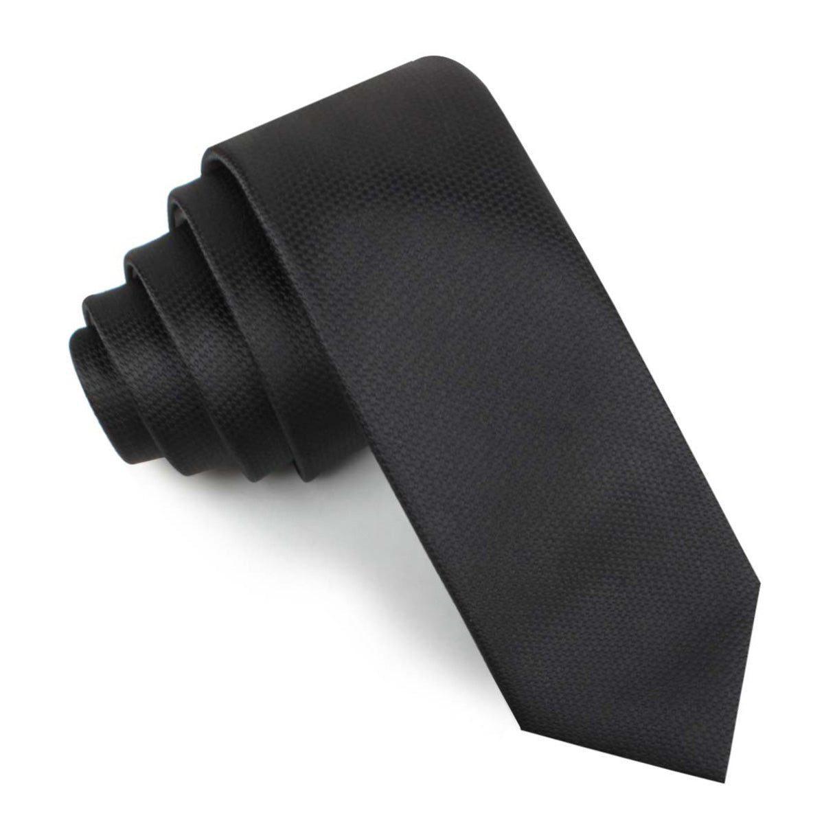 Black_Basket_Weave_Skinny_Tie