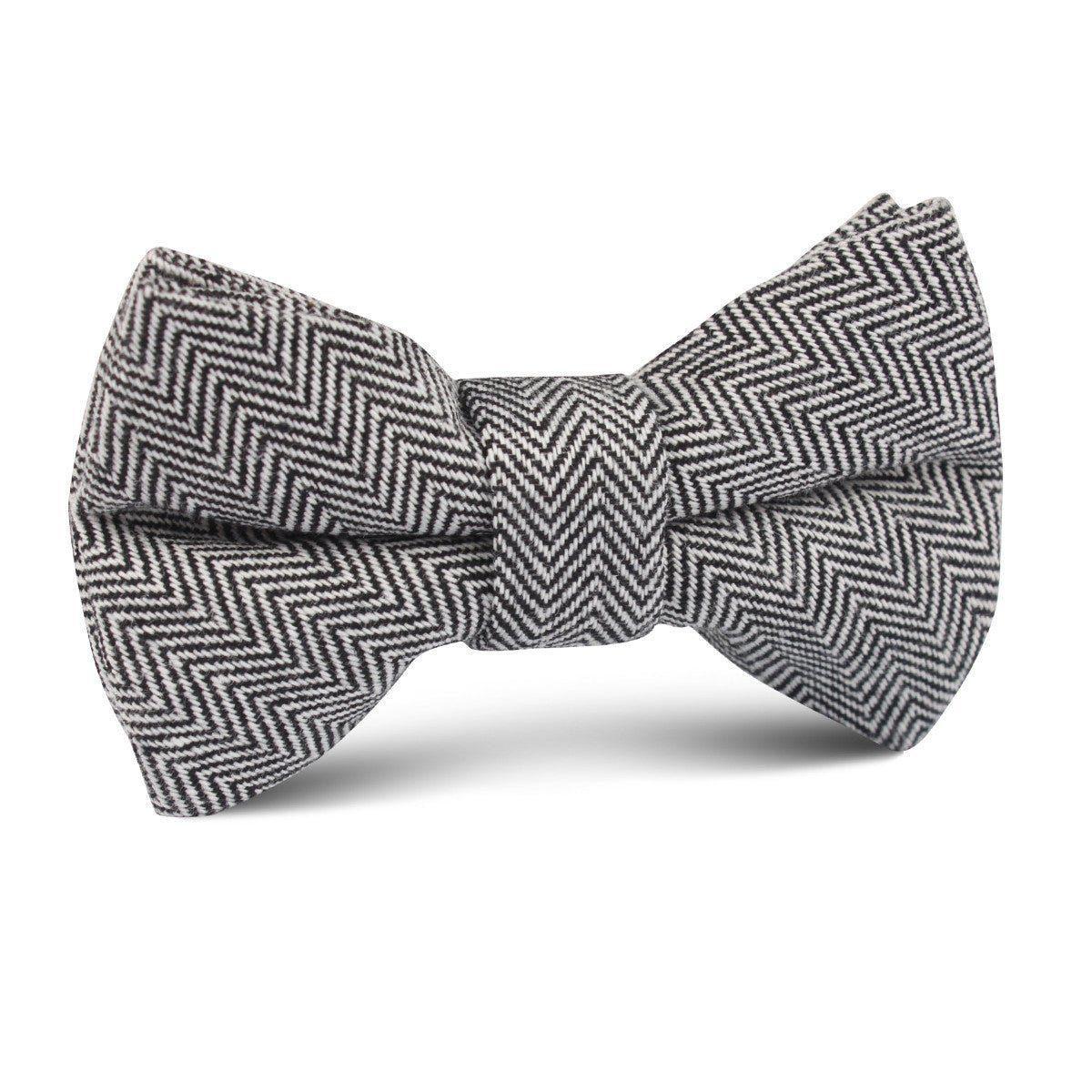 Black_Herringbone_Linen_Kids_Bow_Tie-279768