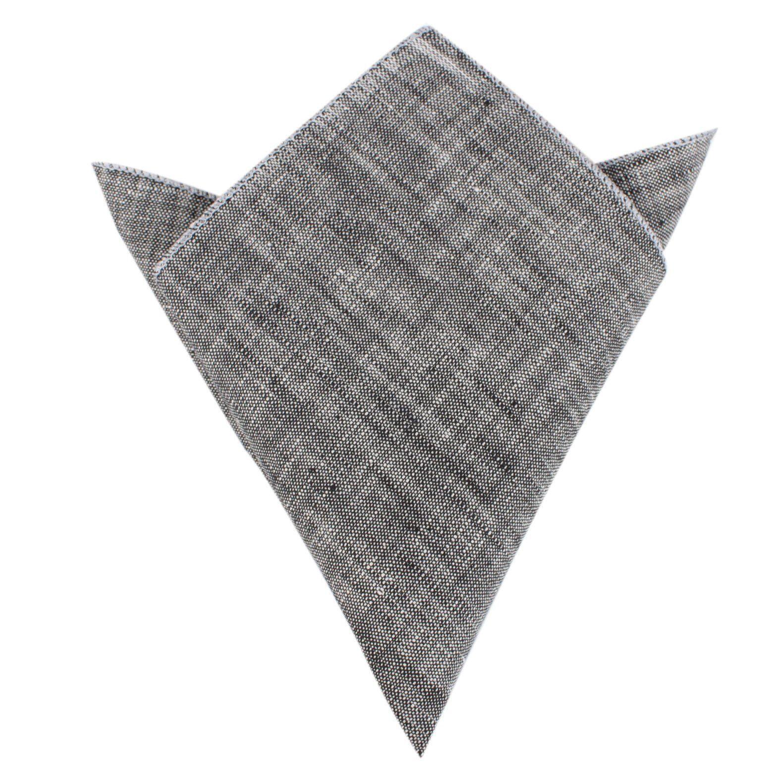 Black_Linen_Chambray_Pocket_Square