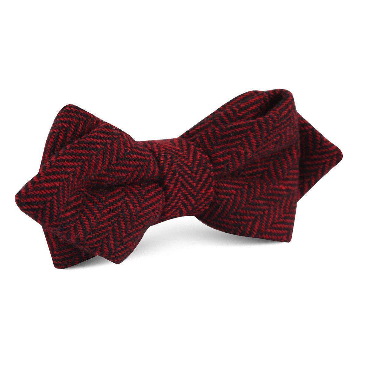 Black_Red_Herringbone_Wool_Diamond_Bow_Tie-333683