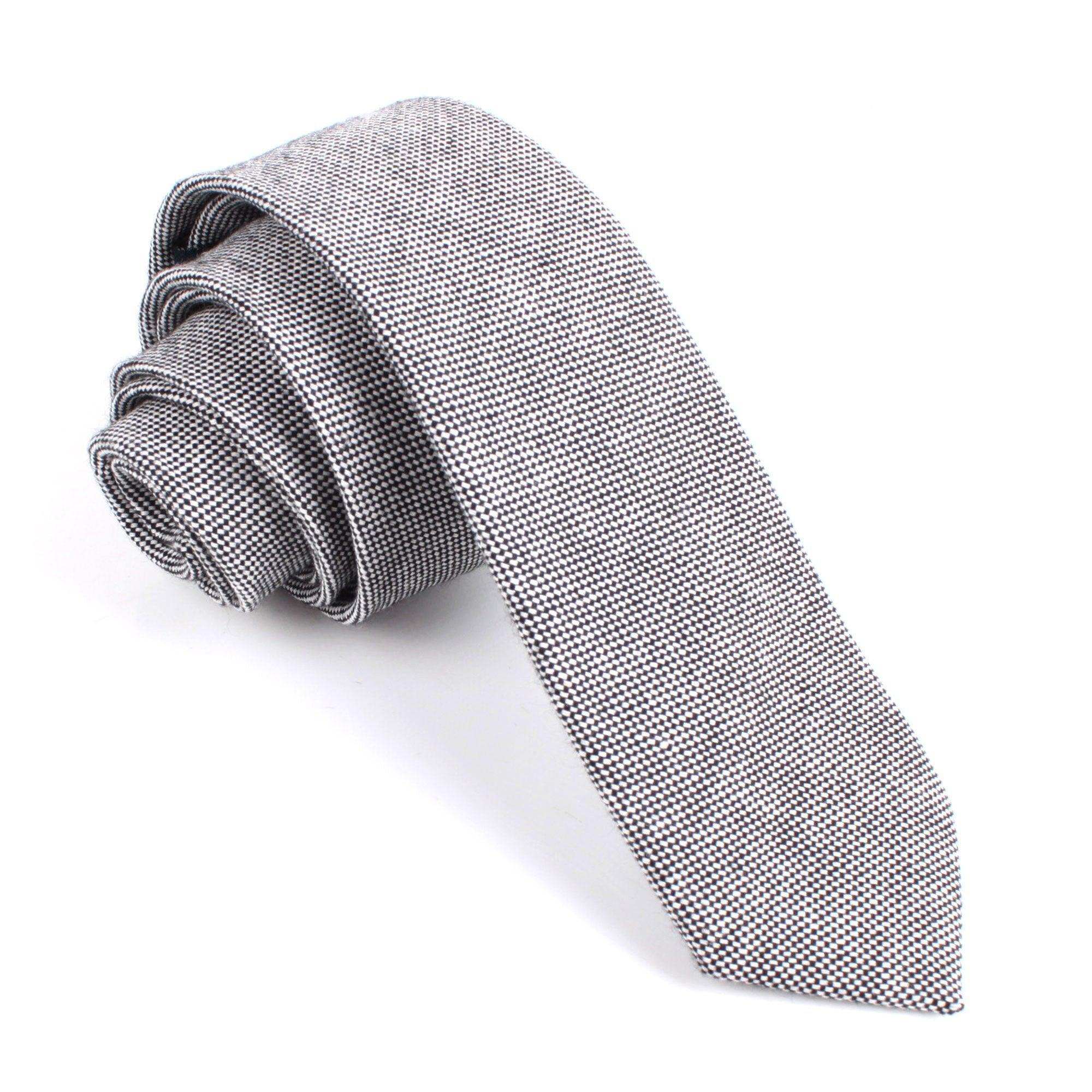 Black_Tweed_Linen_Stitching_Skinny_Tie-678068