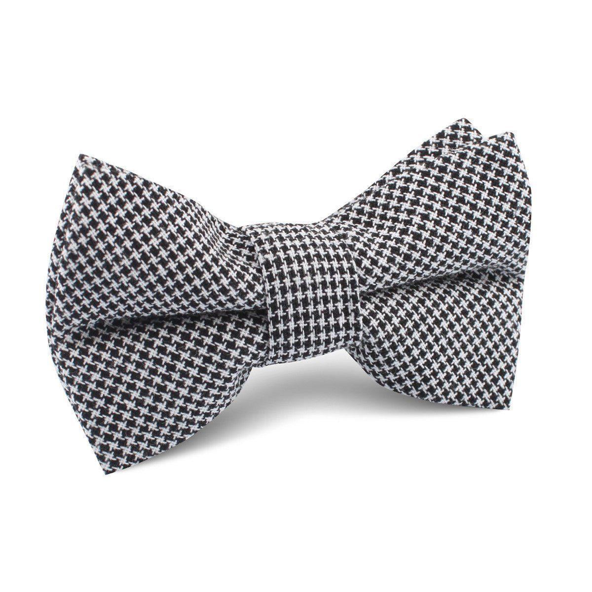 Black_White_Houndstooth_Cotton_Kids_Bow_Tie-253772