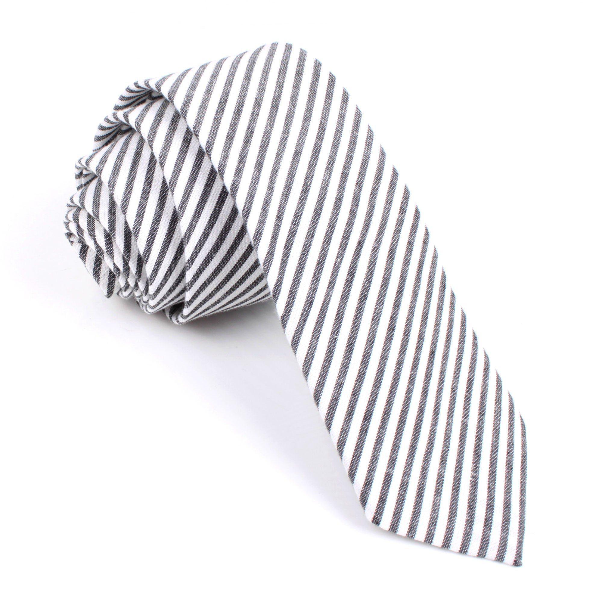 Black_and_White_Chalk_Stripes_Cotton_Skinny_Tie