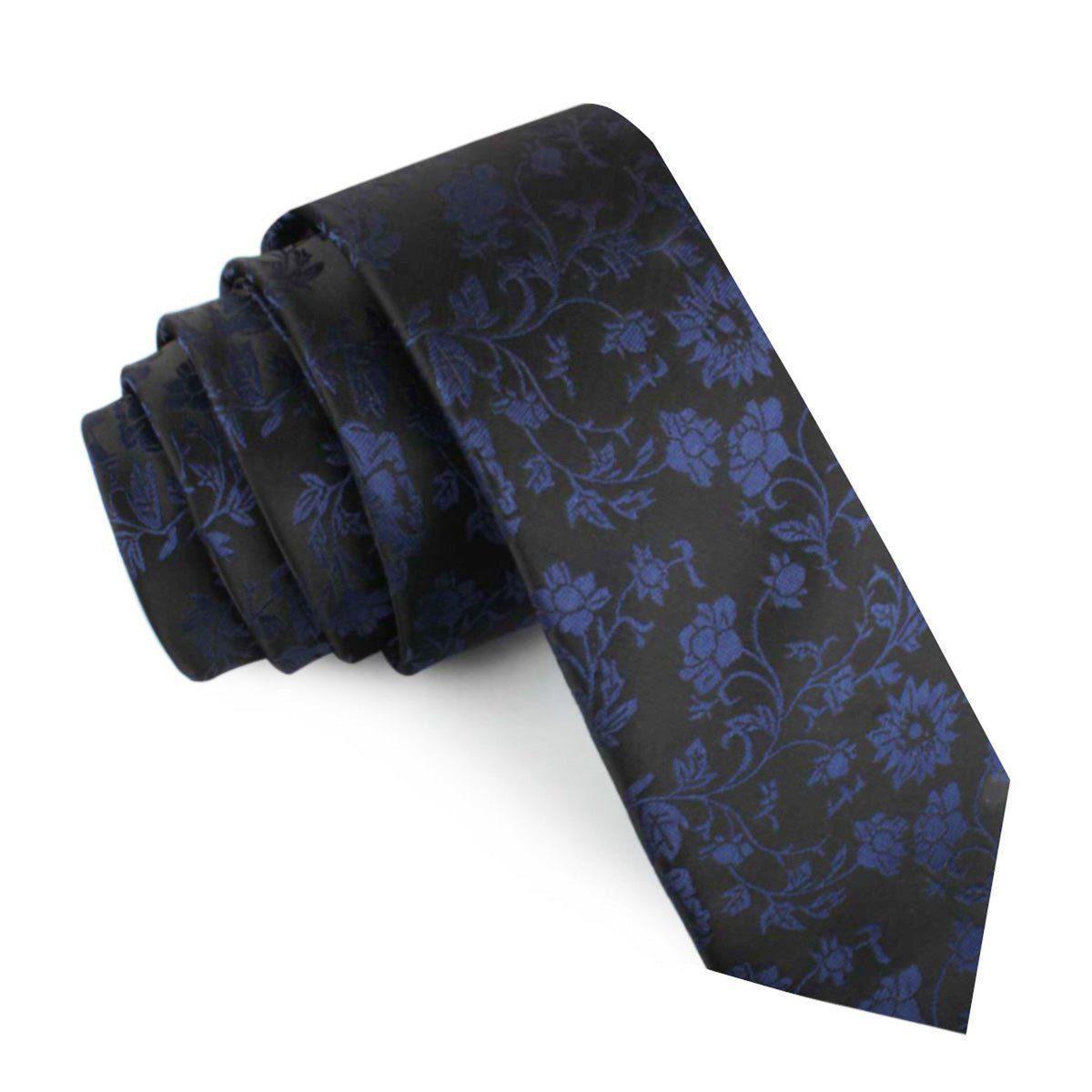 Black_on_Navy_Blue_Vine_Floral_Skinny_Tie-323497