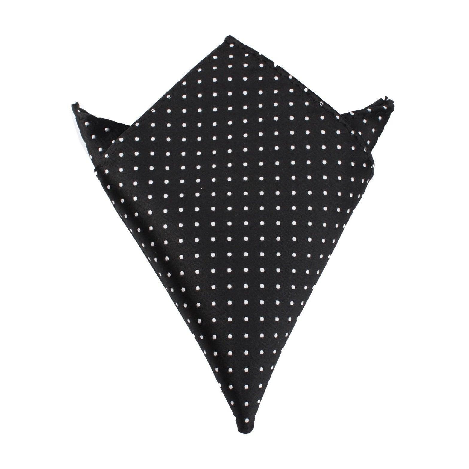 Black_with_Small_White_Polka_Dots_Pocket_Square
