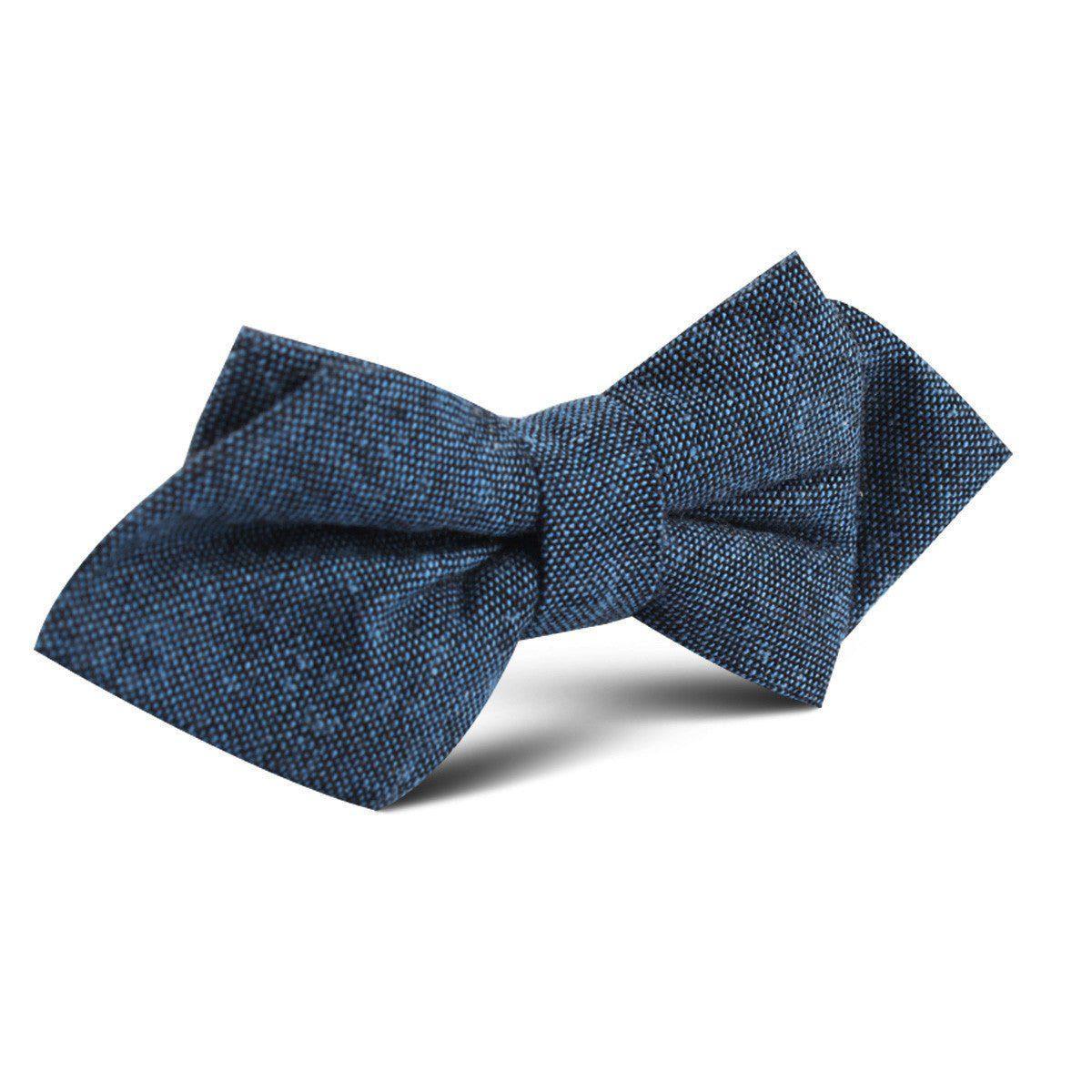 Blue_Black_Textured_Linen_Blend_Diamond_Bow_Tie-853482