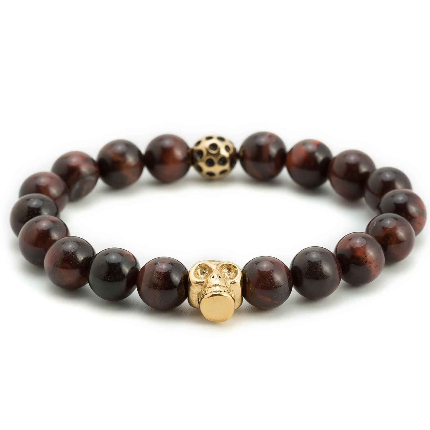 Boston-Red-Tiger-Eye-Gold-Skull-Bracelet