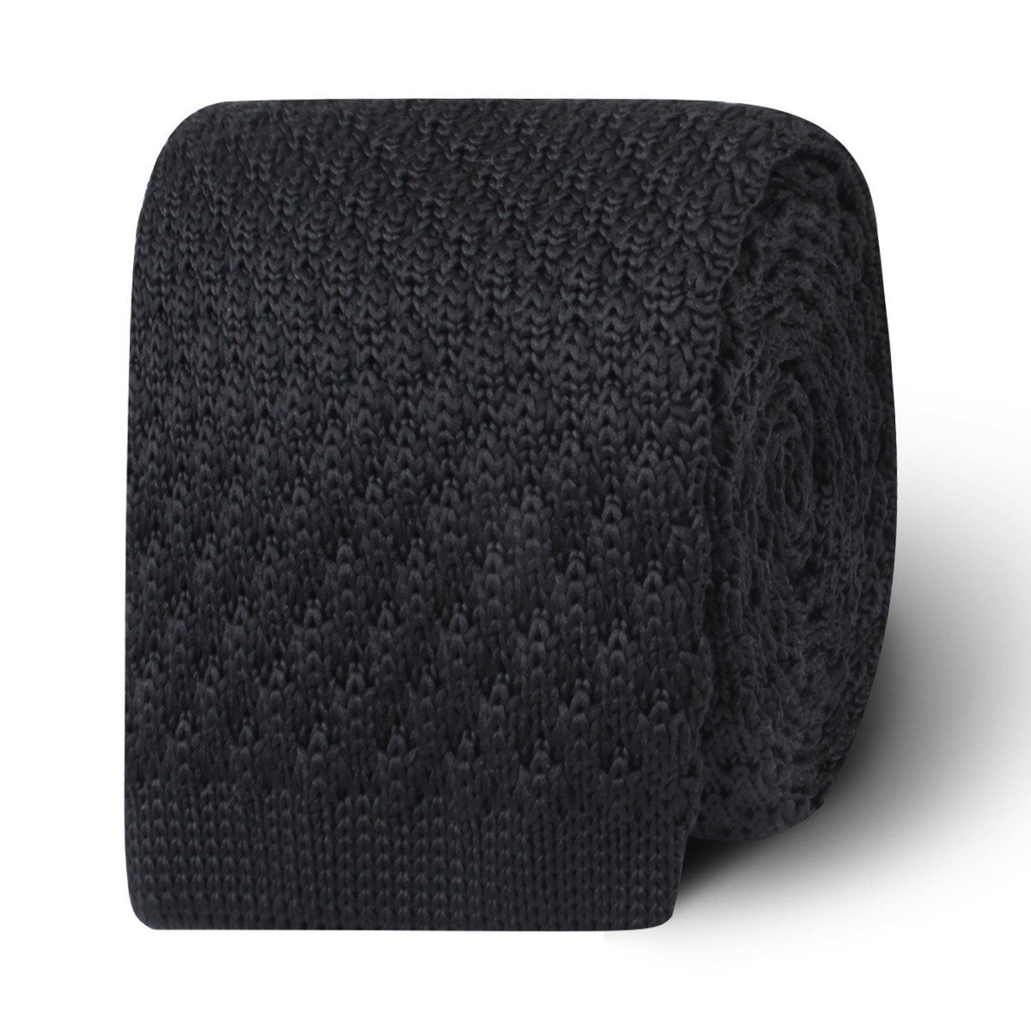 Brooklyn_Black_Knitted_Tie