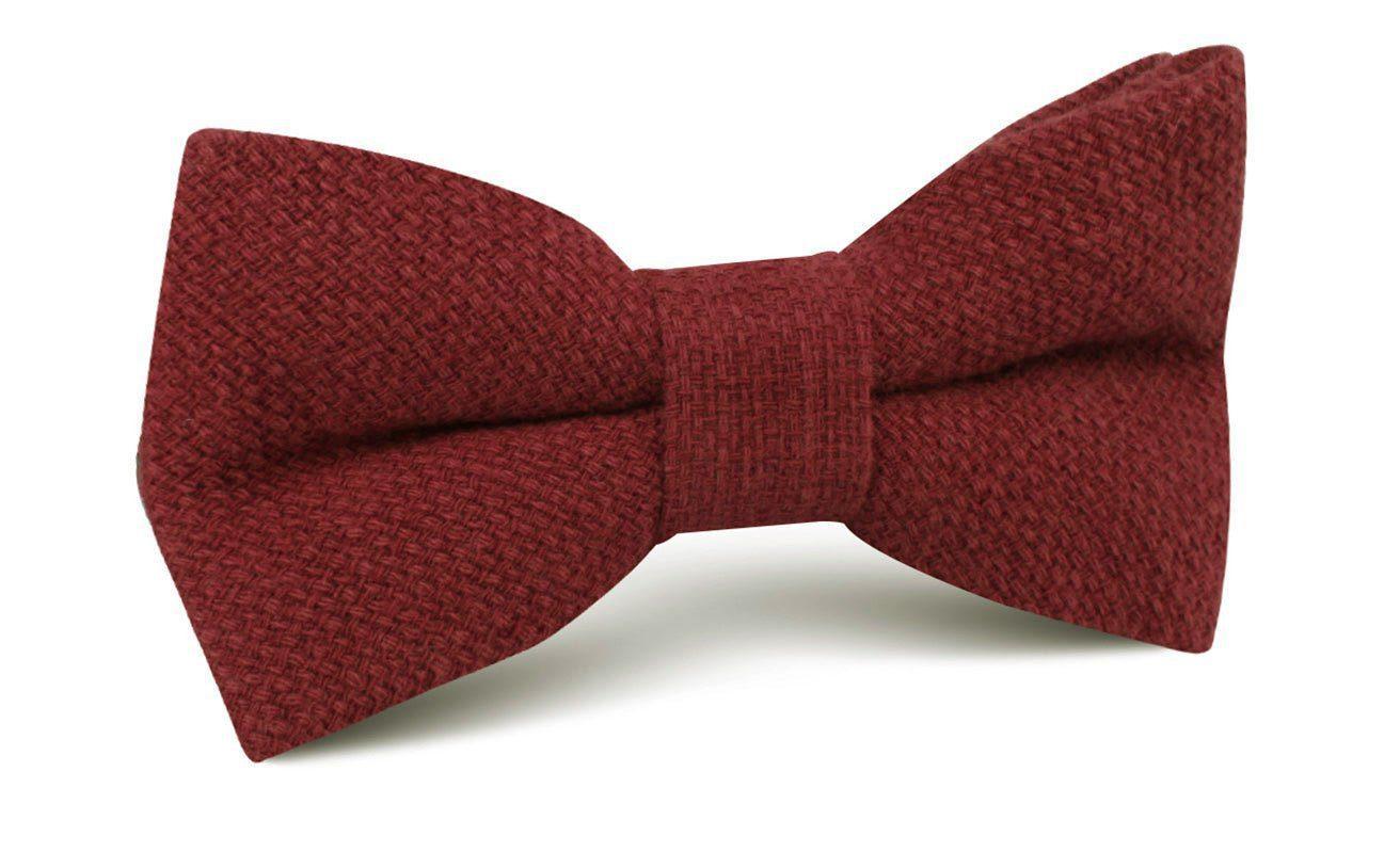 Burnt_Burgundy_Basket_Weave_Linen_Bow_Tie-835347