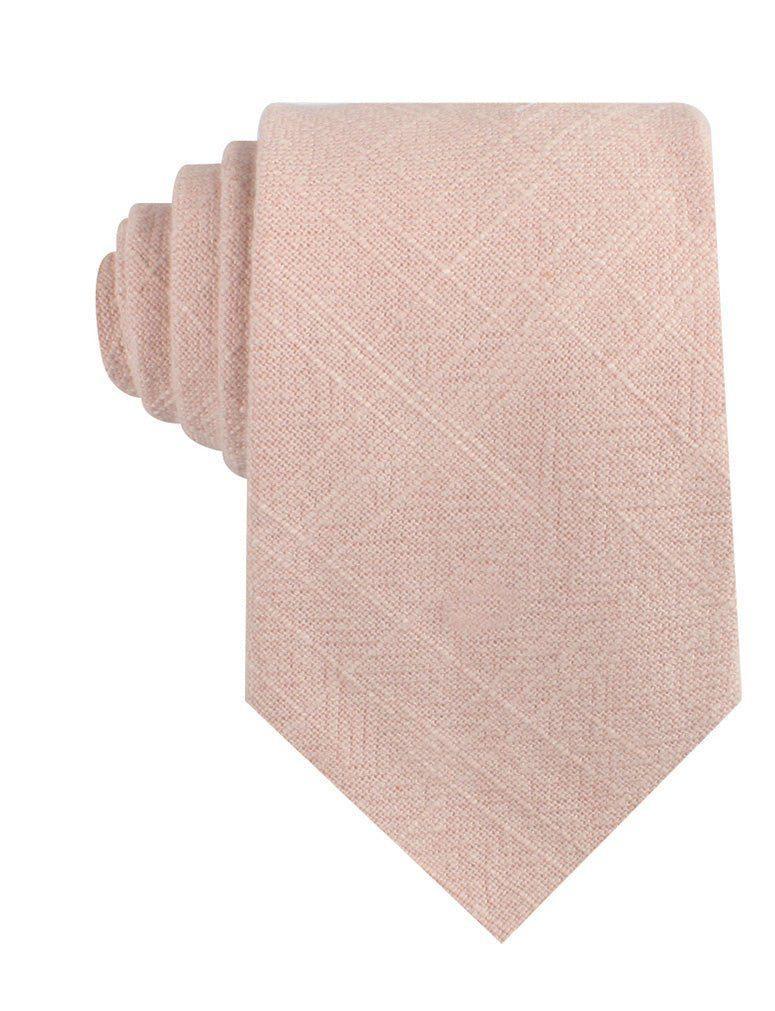 Cameo_Beige_Pink_Chenille_Linen_Necktie-336776