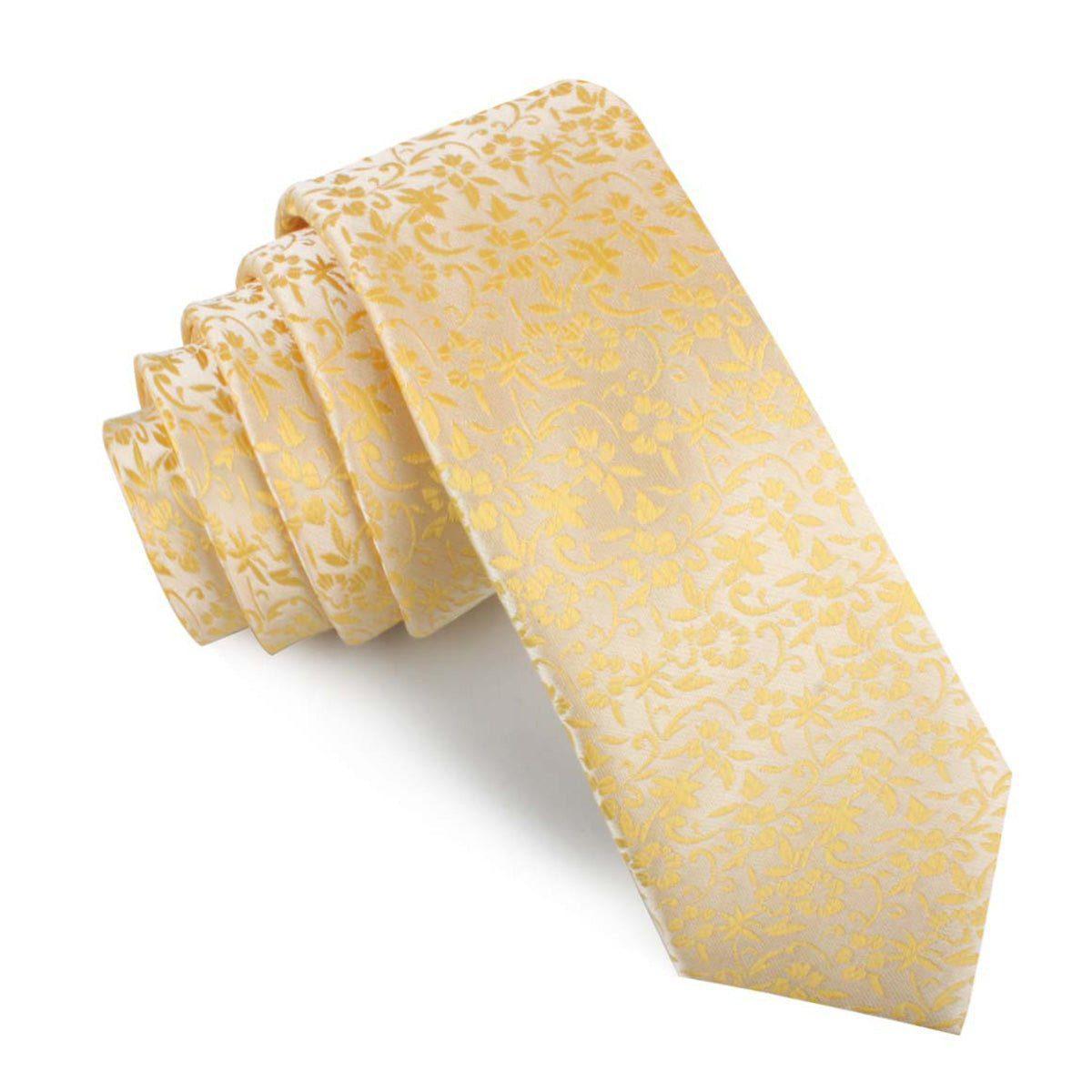 Canary_Yellow_Floral_Fields_Skinny_Tie-653720