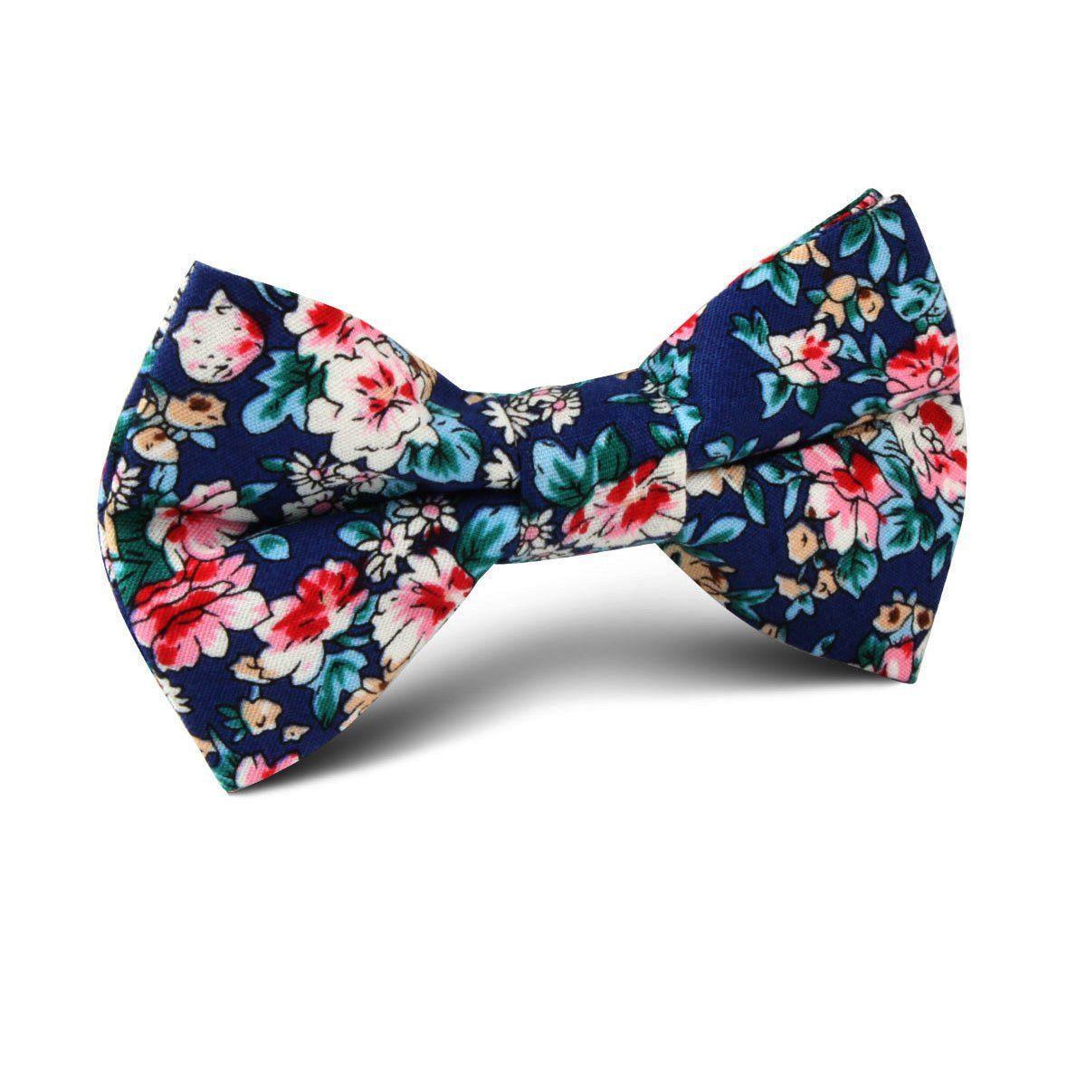 Cancun_Blue_Floral_Kids_Bow_Tie-472495