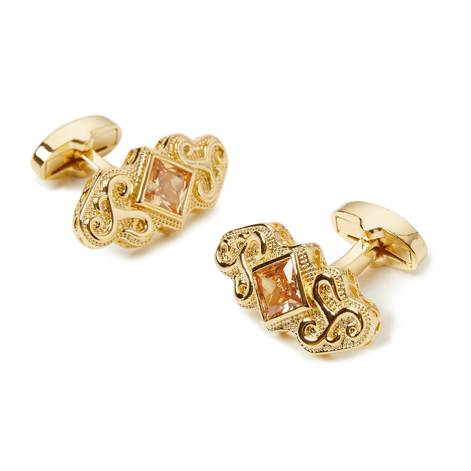 CannesBlushPeachGemCufflinks-146035