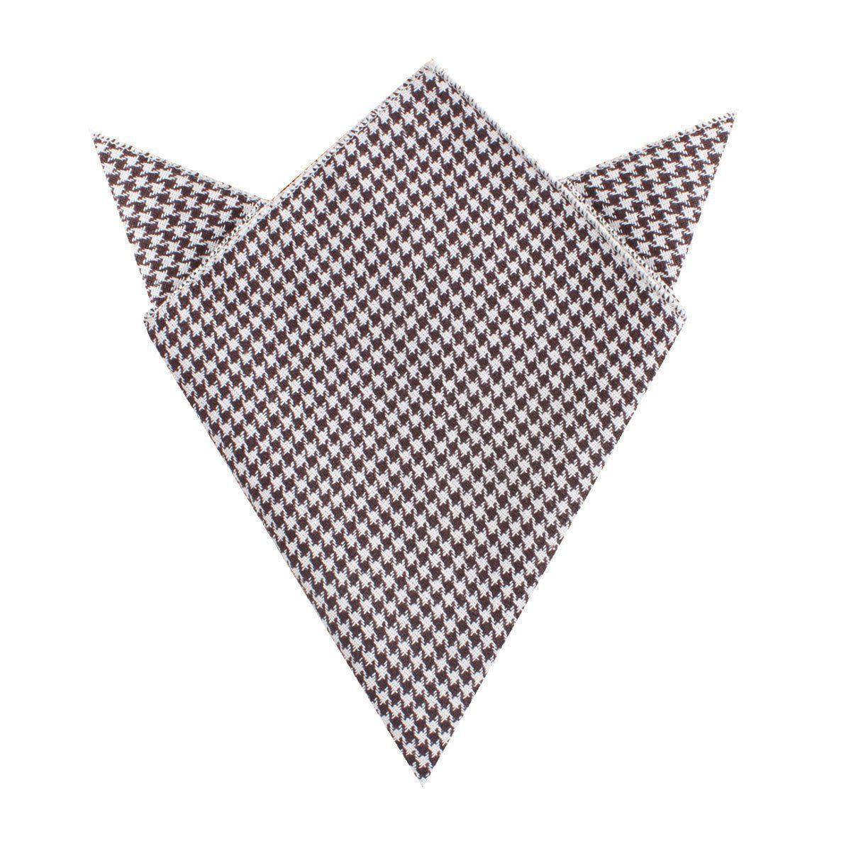 Cappuccino_Houndstooth_Brown_Linen_Pocket_Square-124811