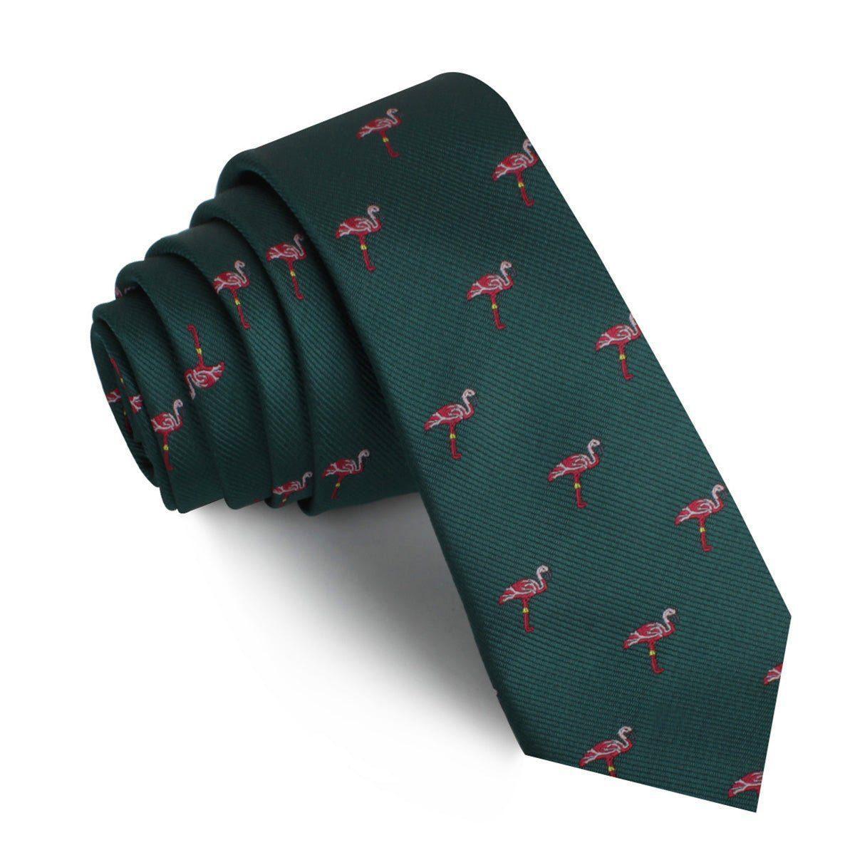 Caribbean_Royal_Green_Flamingo_Skinny_Tie-631628
