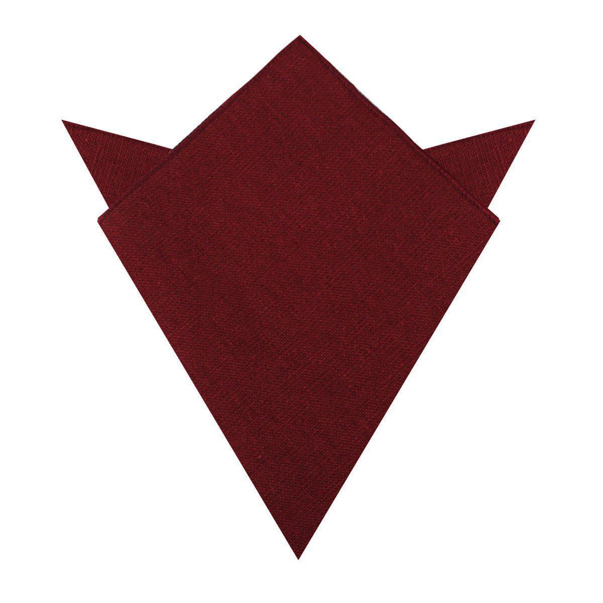 CarmineBurgundyLinenPocketSquare-519778
