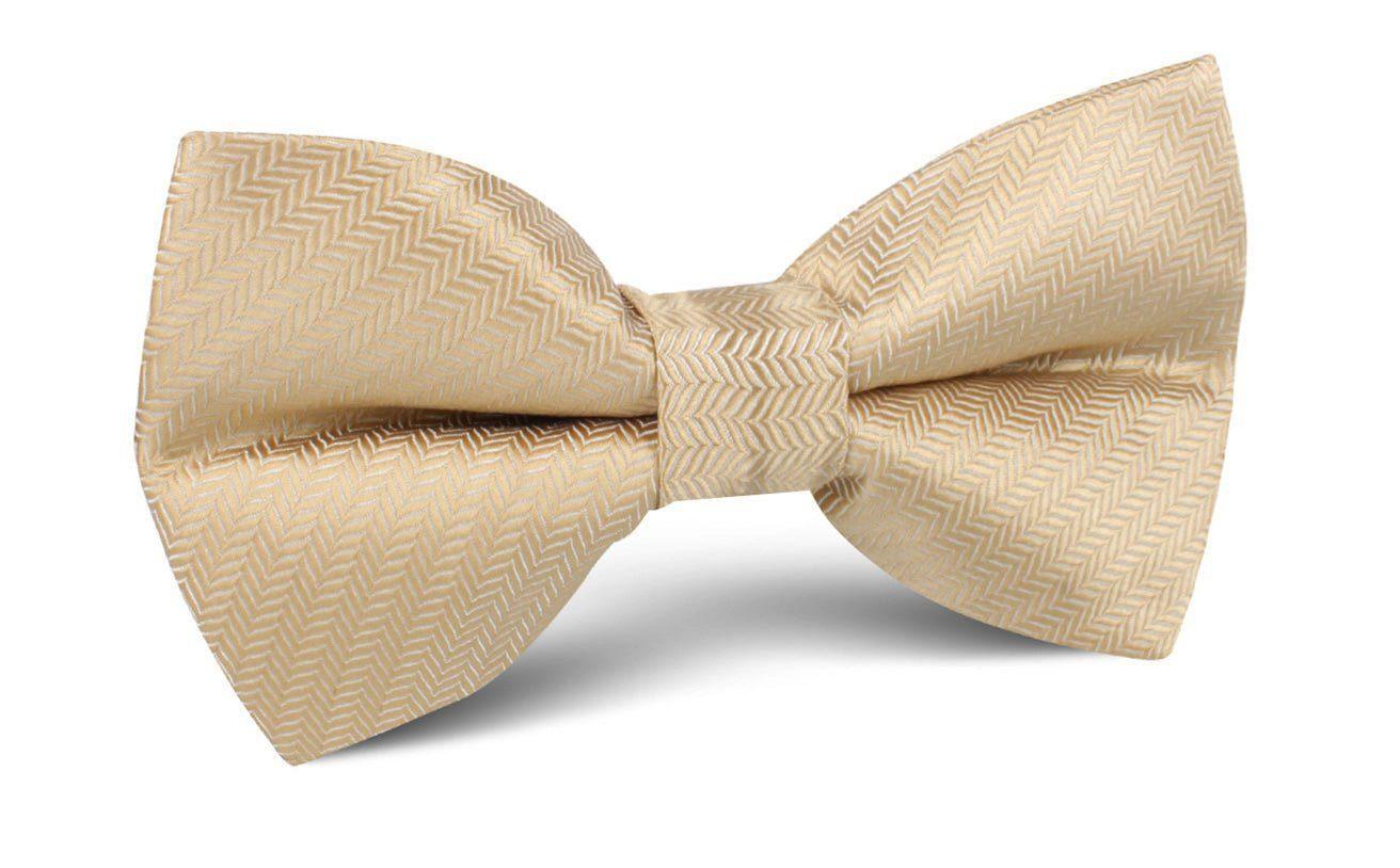 Champagne_Gold_Herringbone_Chevron_Bow_Tie-771429