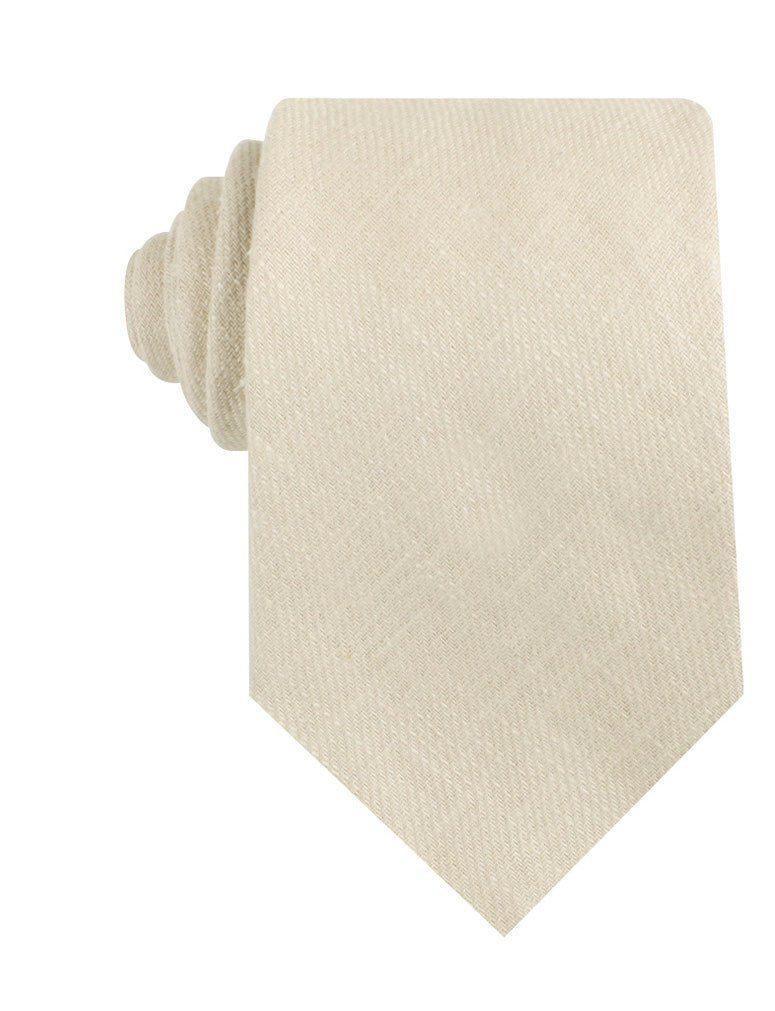 Champagne_Ivory_Linen_Necktie-267987