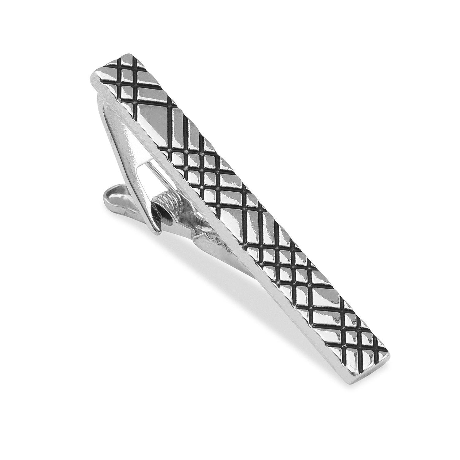 Crosshatch_Silver_Tie_Bar