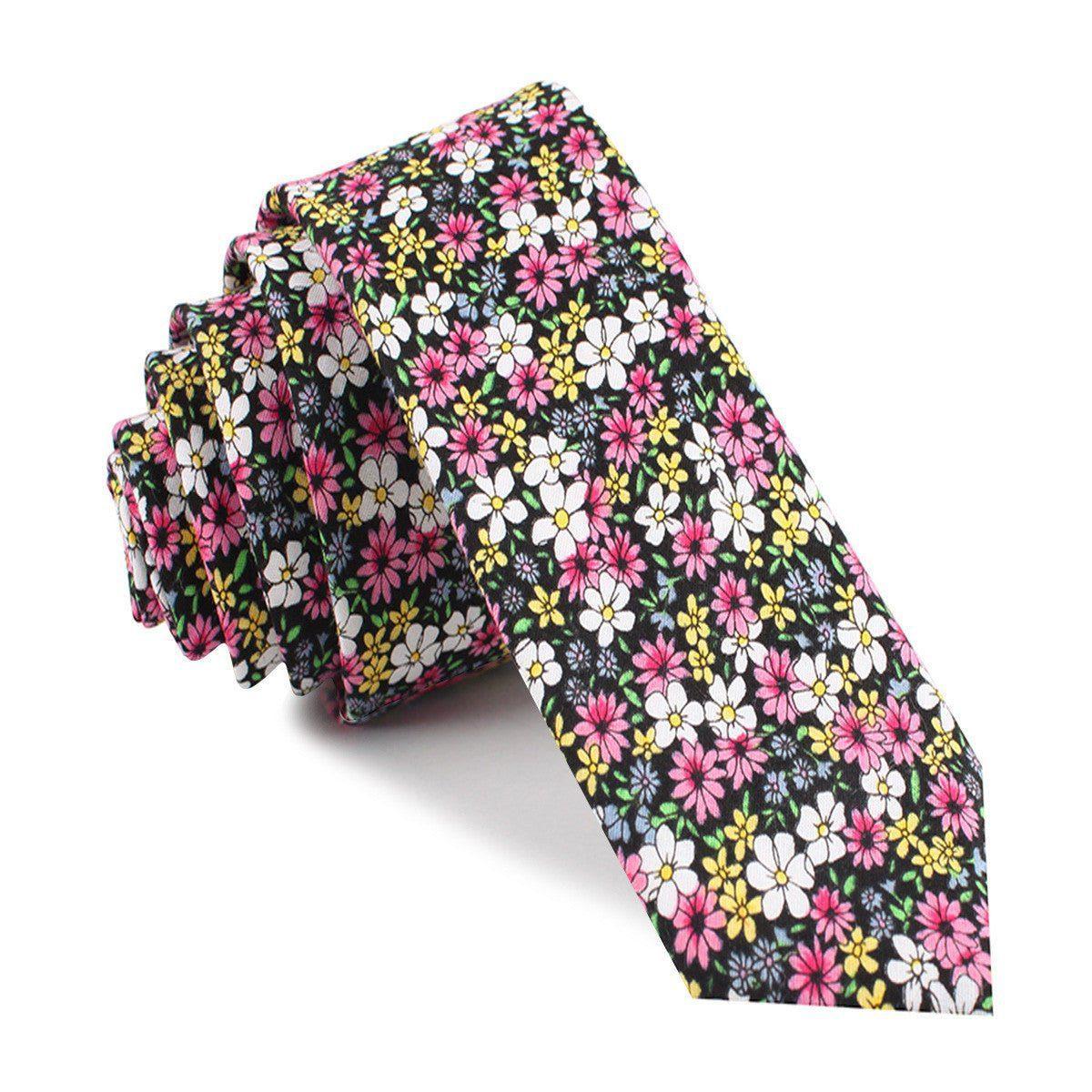 Daffodil_Floral_Skinny_Tie-253188