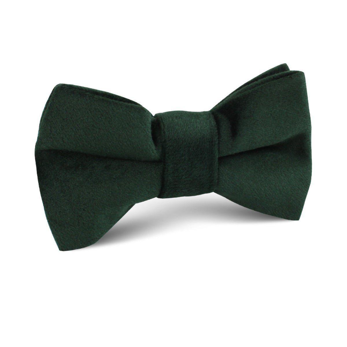 Dark_Green_Bond_Velvet_Kids_Bow_Tie-735882