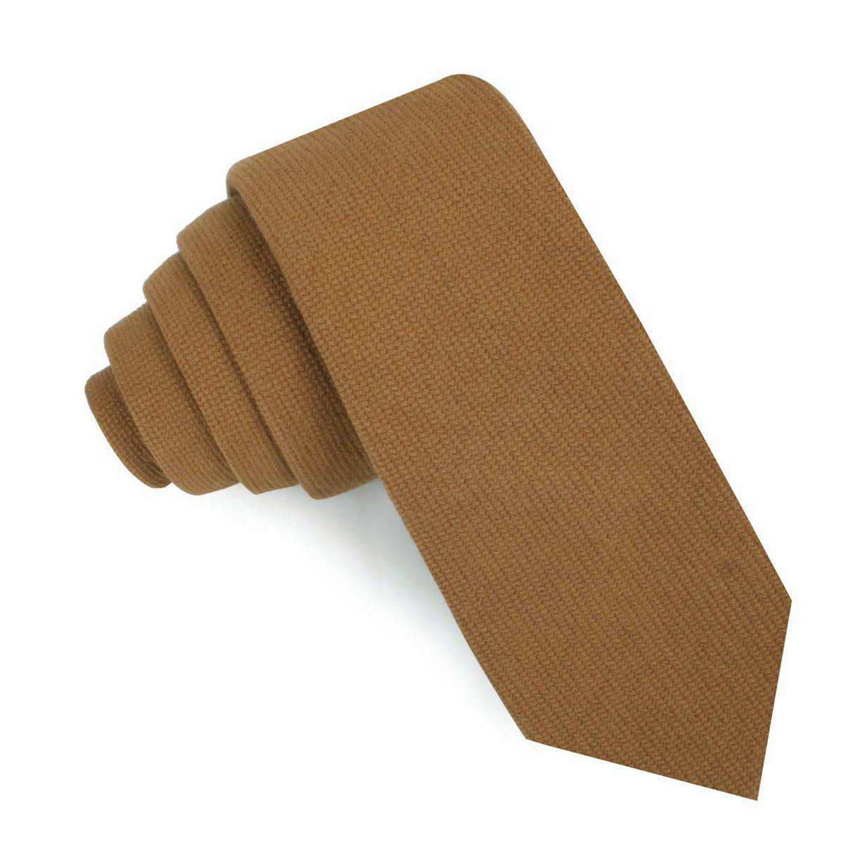 Dark_Mustard_Twill_Linen_Skinny_Tie-764859