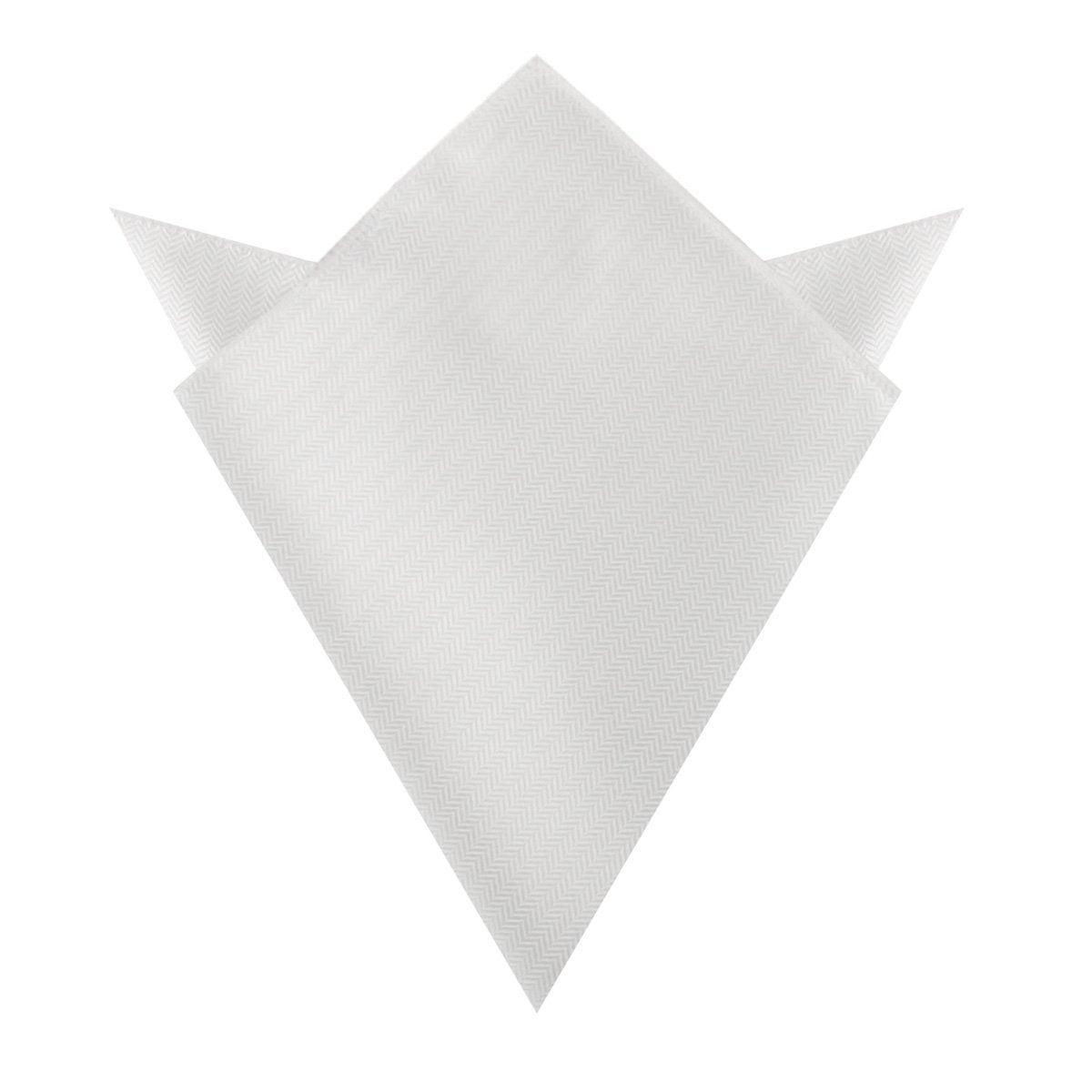 Diamond_White_Herringbone_Chevron_Pocket_Square