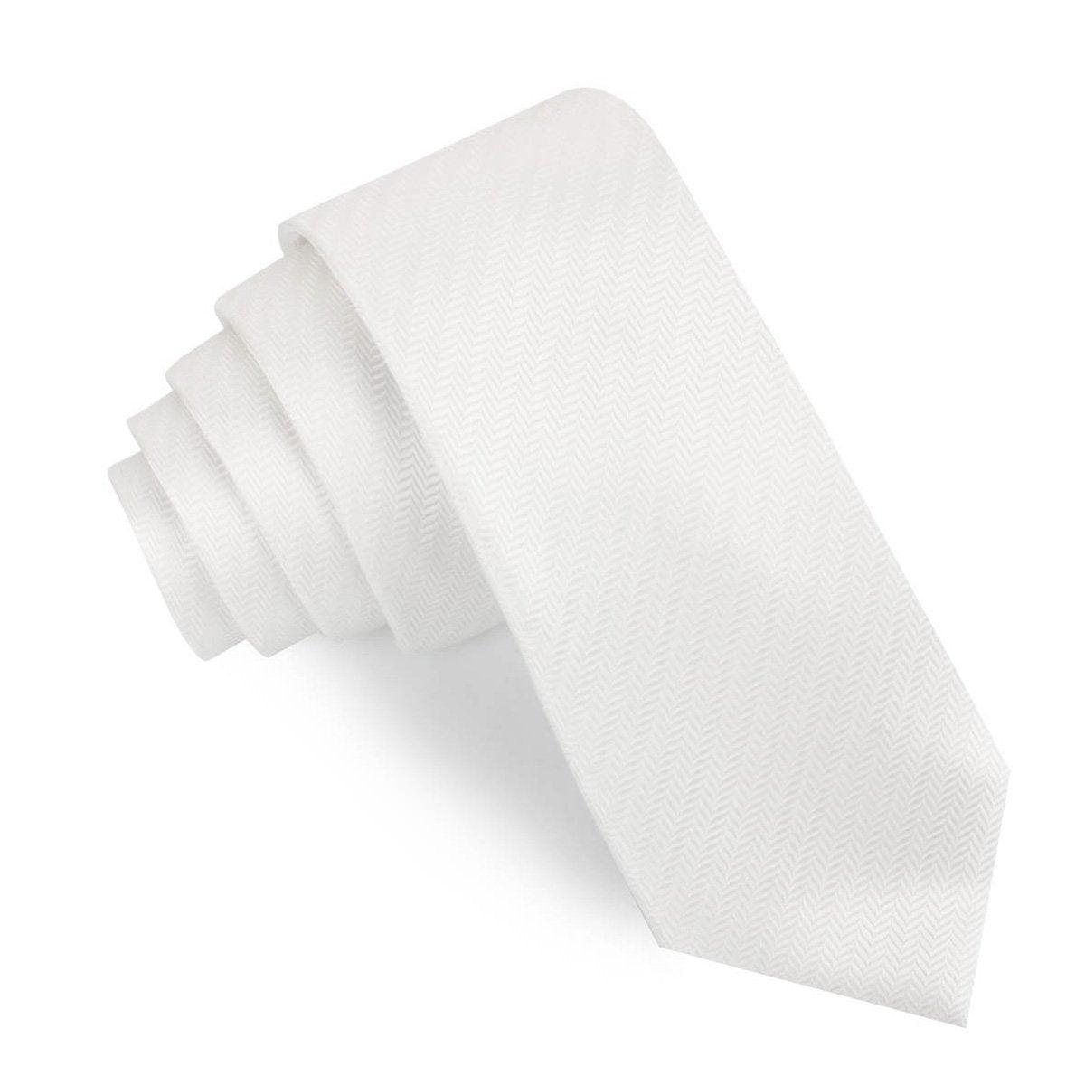 Diamond_White_Herringbone_Chevron_Skinny_Tie