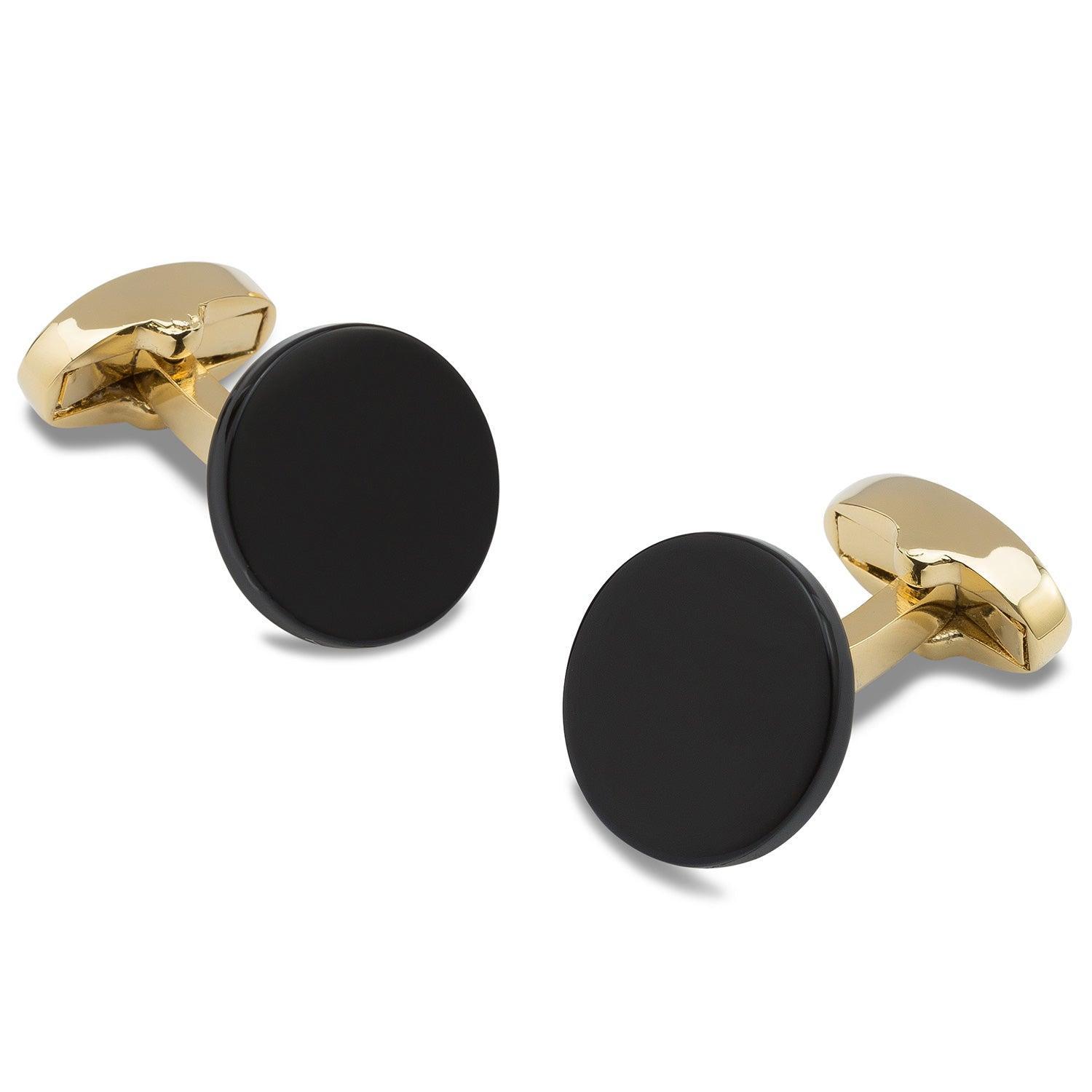Dr._No_Black_and_Gold_Cufflinks
