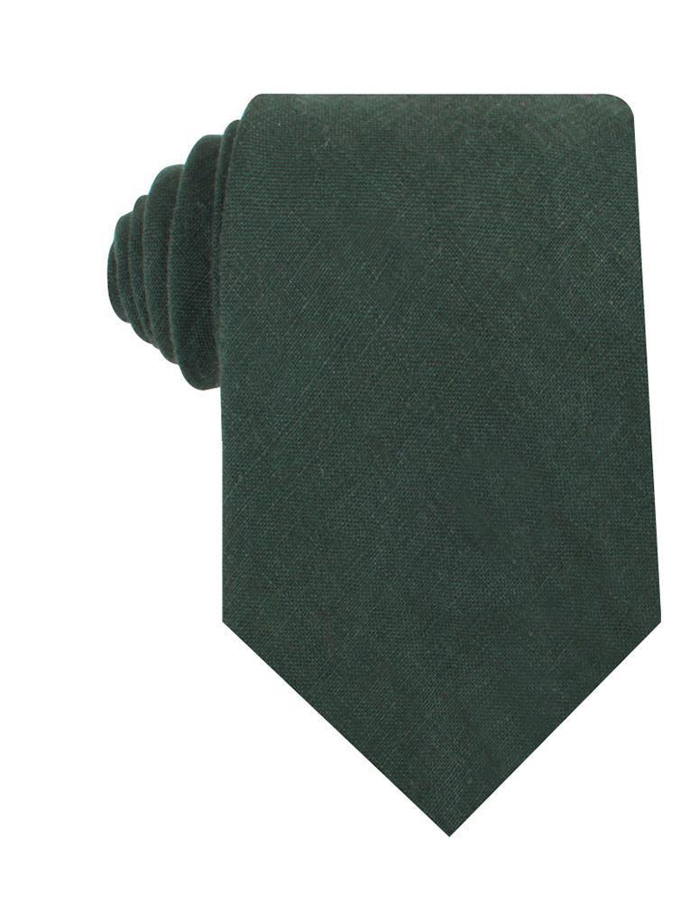 Dusty_Emerald_Green_Linen_Necktie-619611