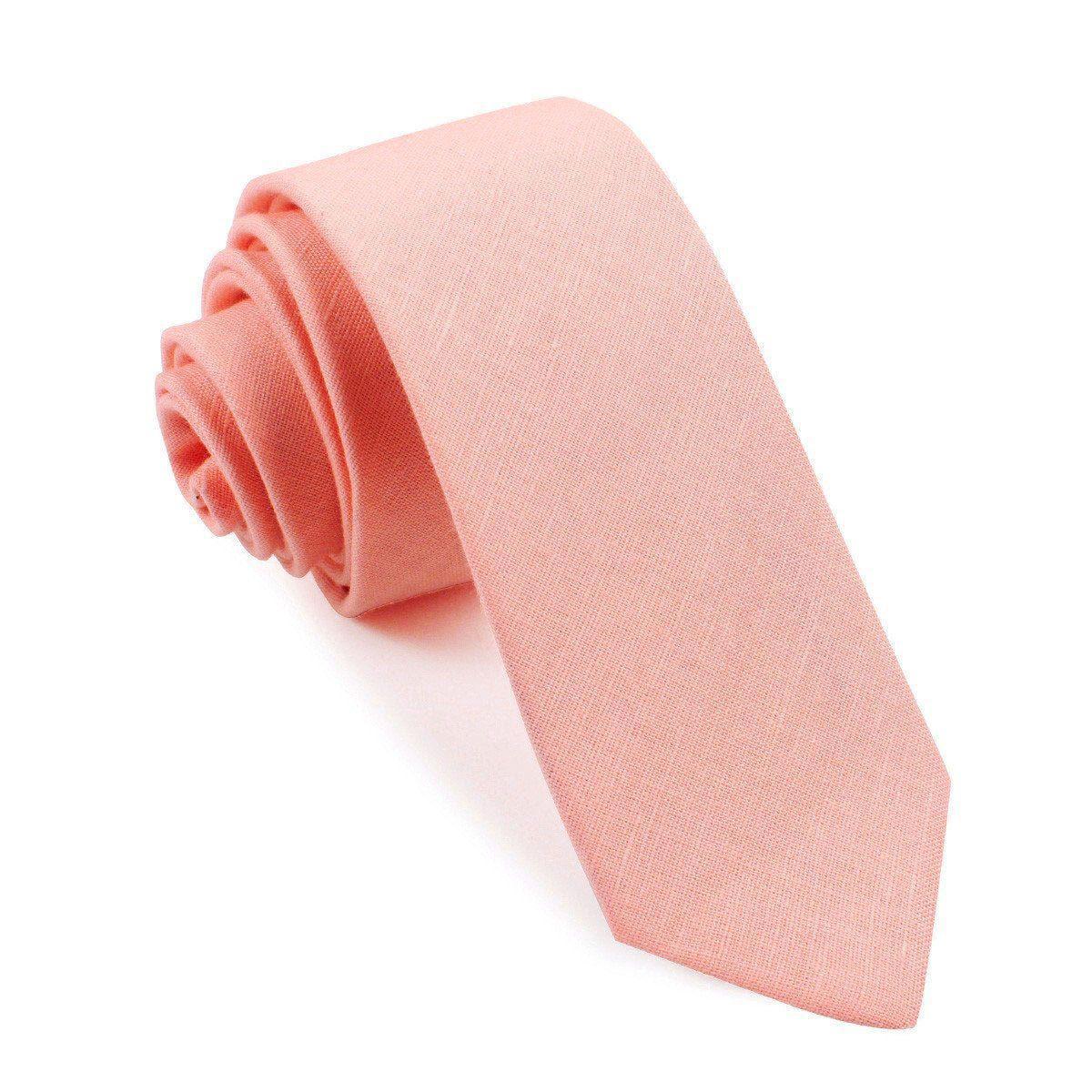 Dusty_Peach_Slub_Linen_Skinny_Tie_2048x2048_2f1bfacb-4e3c-4fd8-a7f5-489bbf20eedf-486711