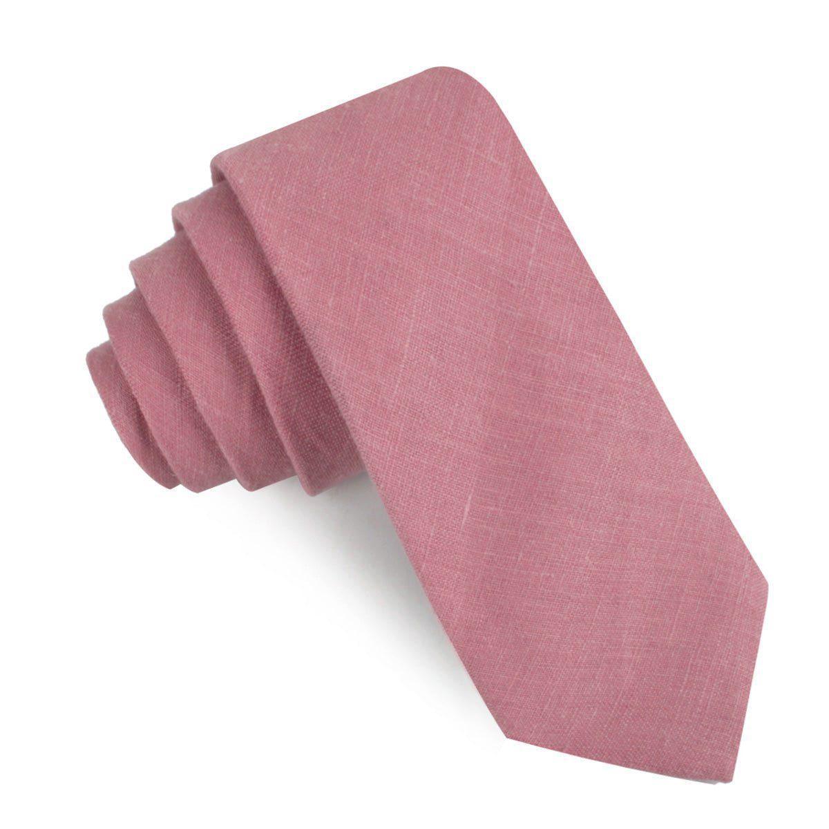 Dusty_Rose_Pink_Linen_Skinny_Tie-804104