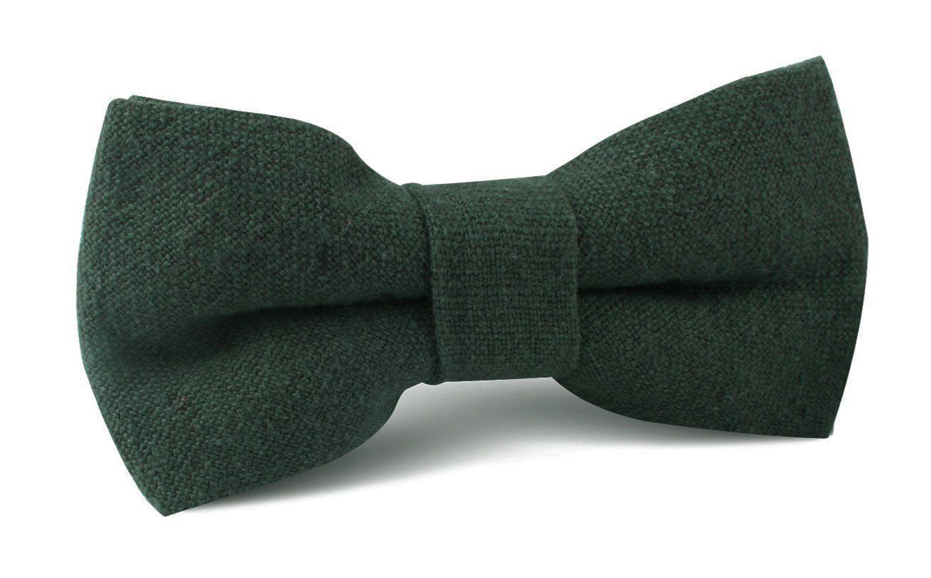 Emerald_Dark_Green_Linen_Bow_Tie-243136