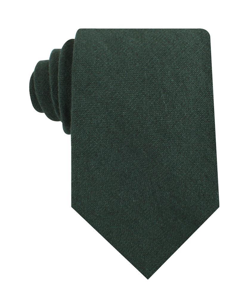 Emerald_Dark_Green_Linen_Necktie-734731