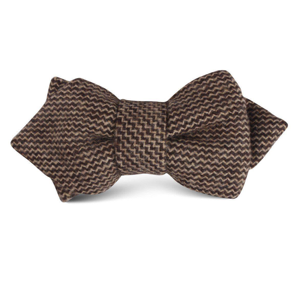 Espresso_Brown_Zigzag_Wool_Kids_Diamond_Bow_Tie-146386