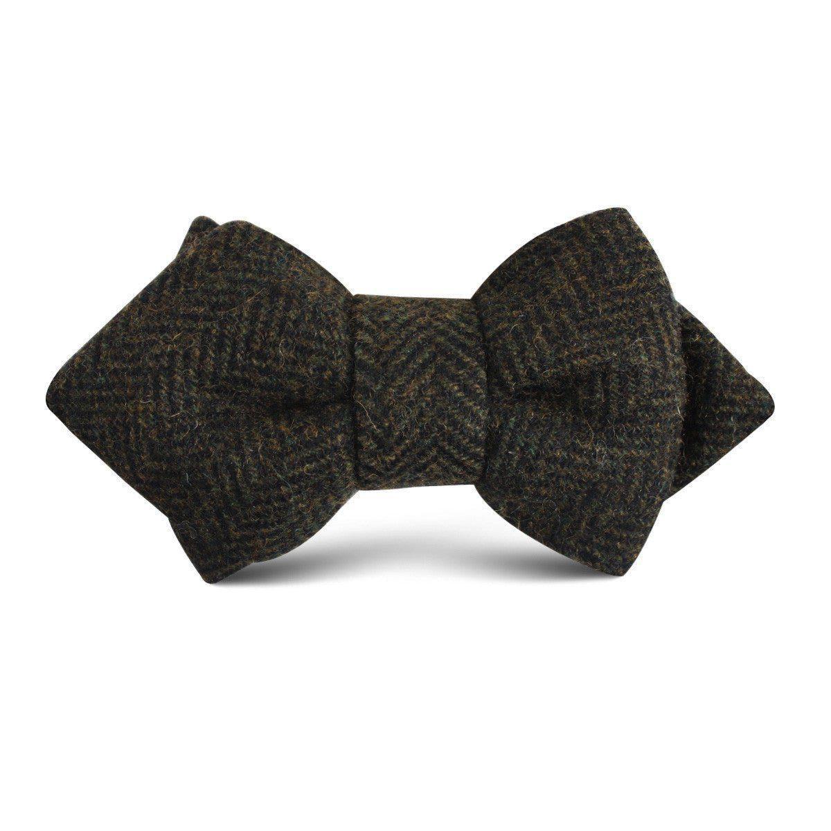 Essex_Green_Herringbone_Textured_Wool_Kids_Diamond_Bow_Tie-938686