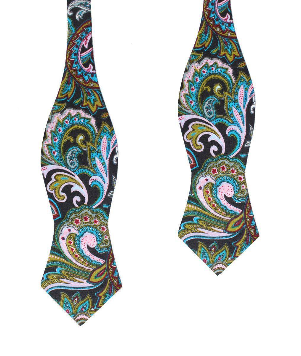Filicudi_Maroon_Green_Paisley_Diamond_Self_Bow_Tie-190115